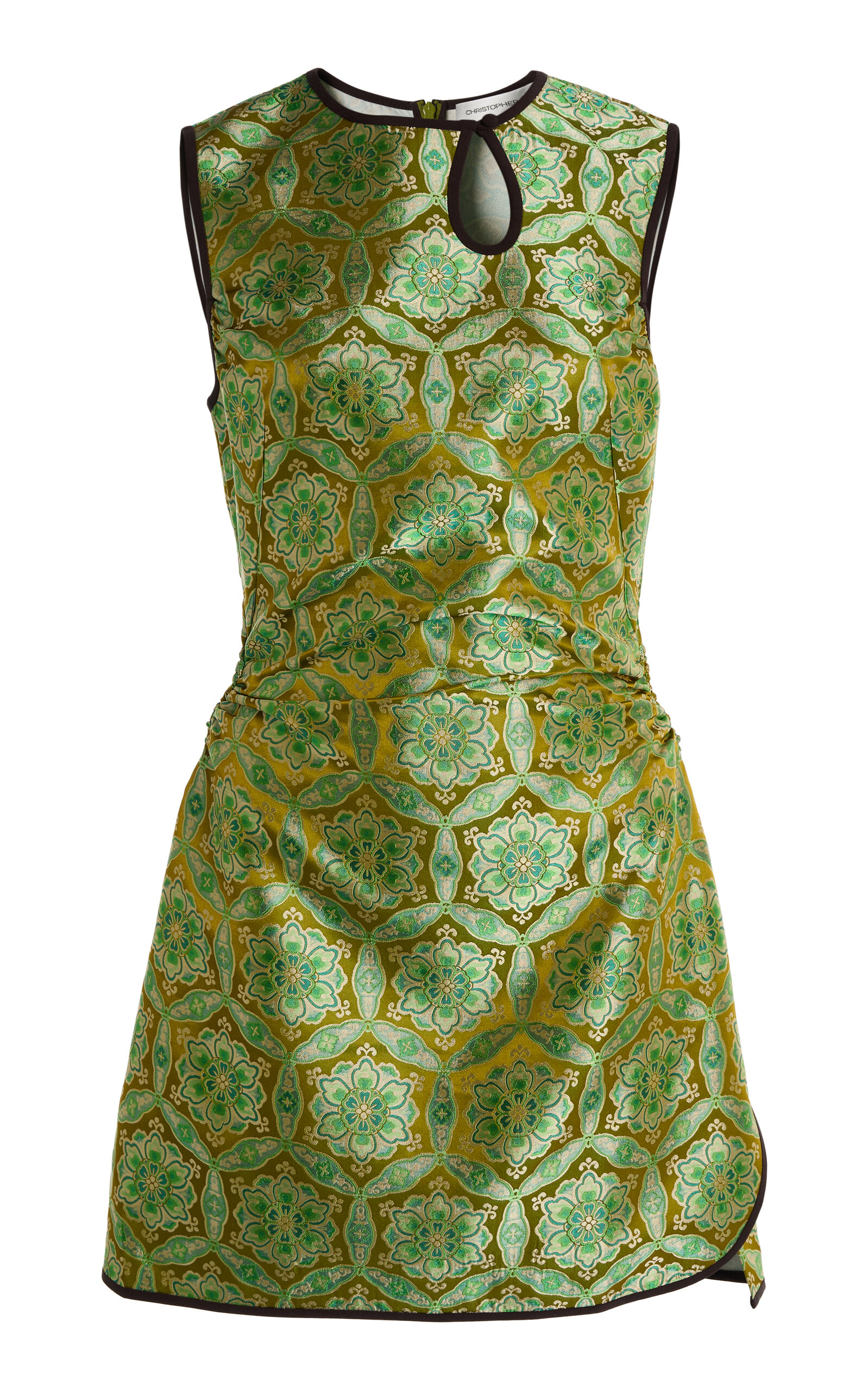 Christopher Esber Palmira Brocade Mini Tank Dress