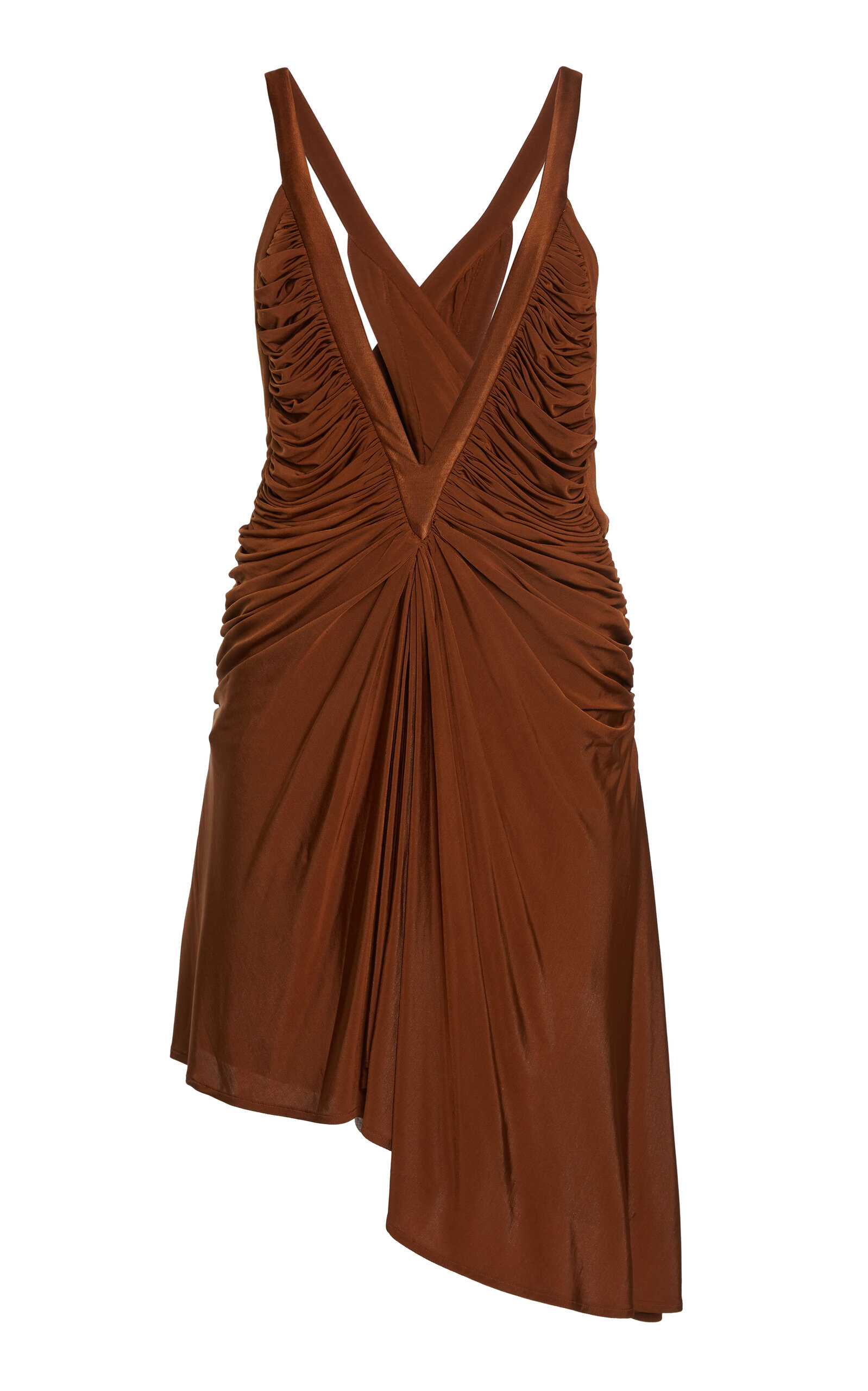 Christopher Esber Suspended Jersey Fluted Mini Slinky Dress