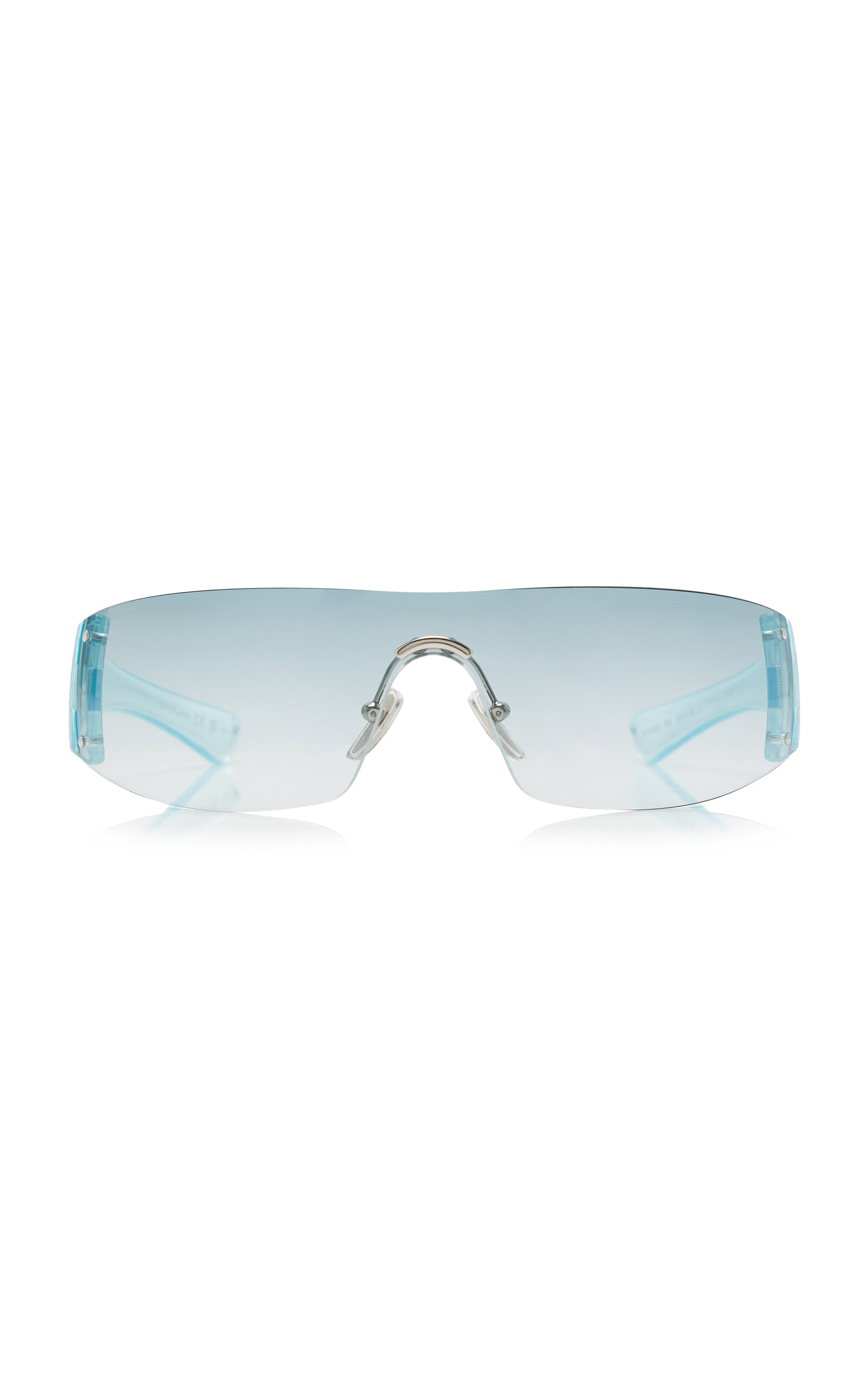 Gucci Crystal Mask-frame Sunglasses In Blue