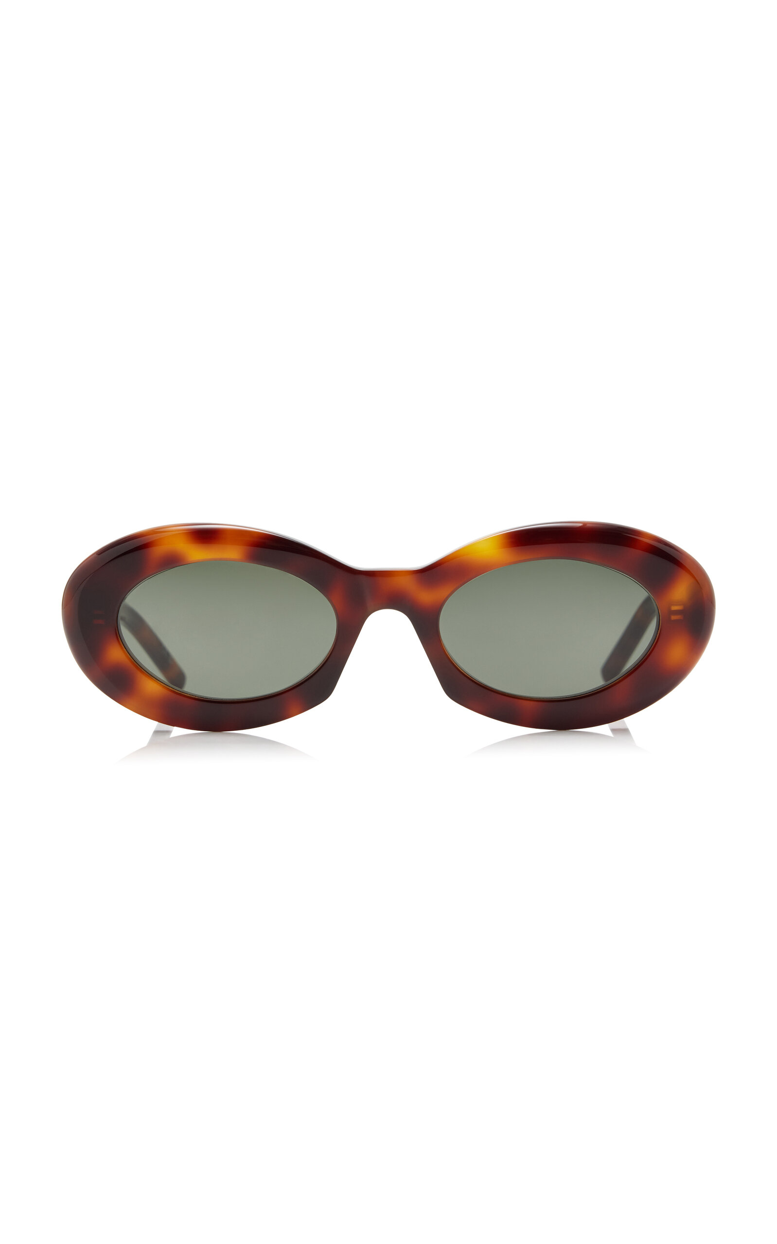 Saint Laurent Oval-Frame Acetate Sunglasses