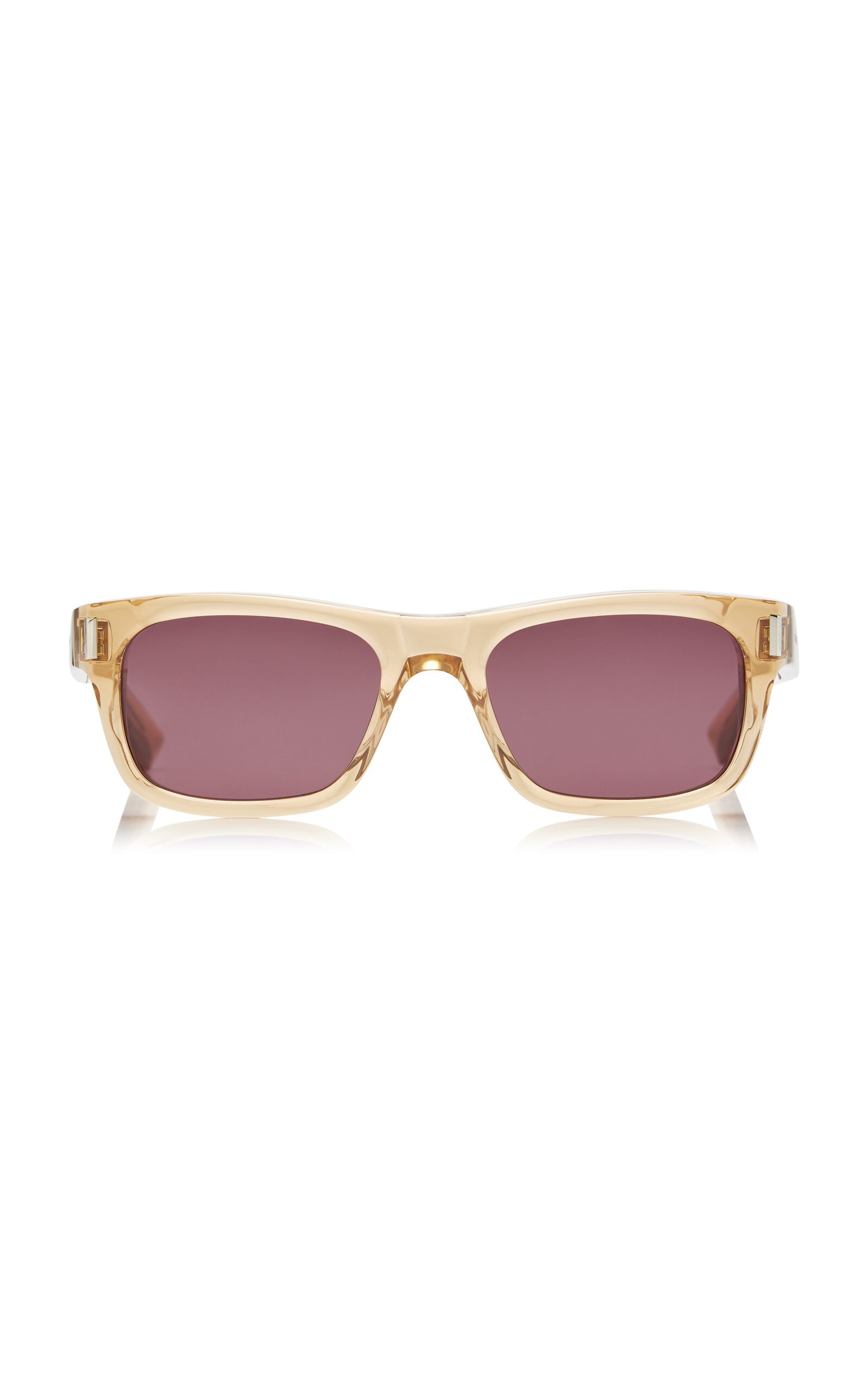 Saint Laurent Square-frame Acetate Sunglasses In Gold