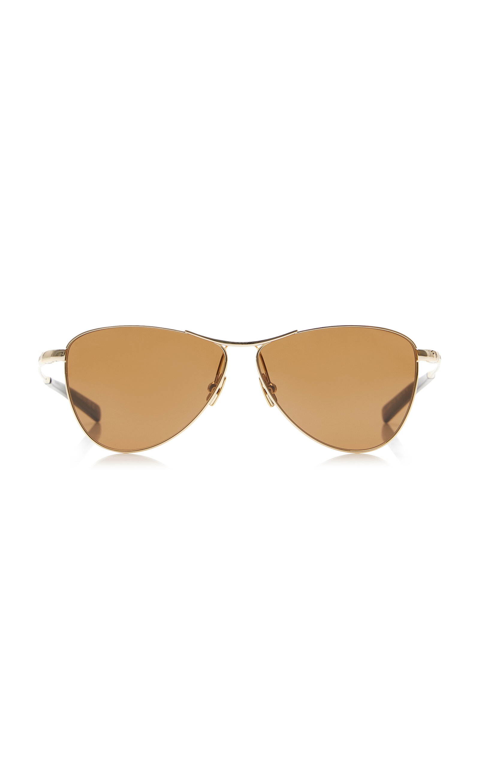 Saint Laurent Aviator-Frame Metal Sunglasses
