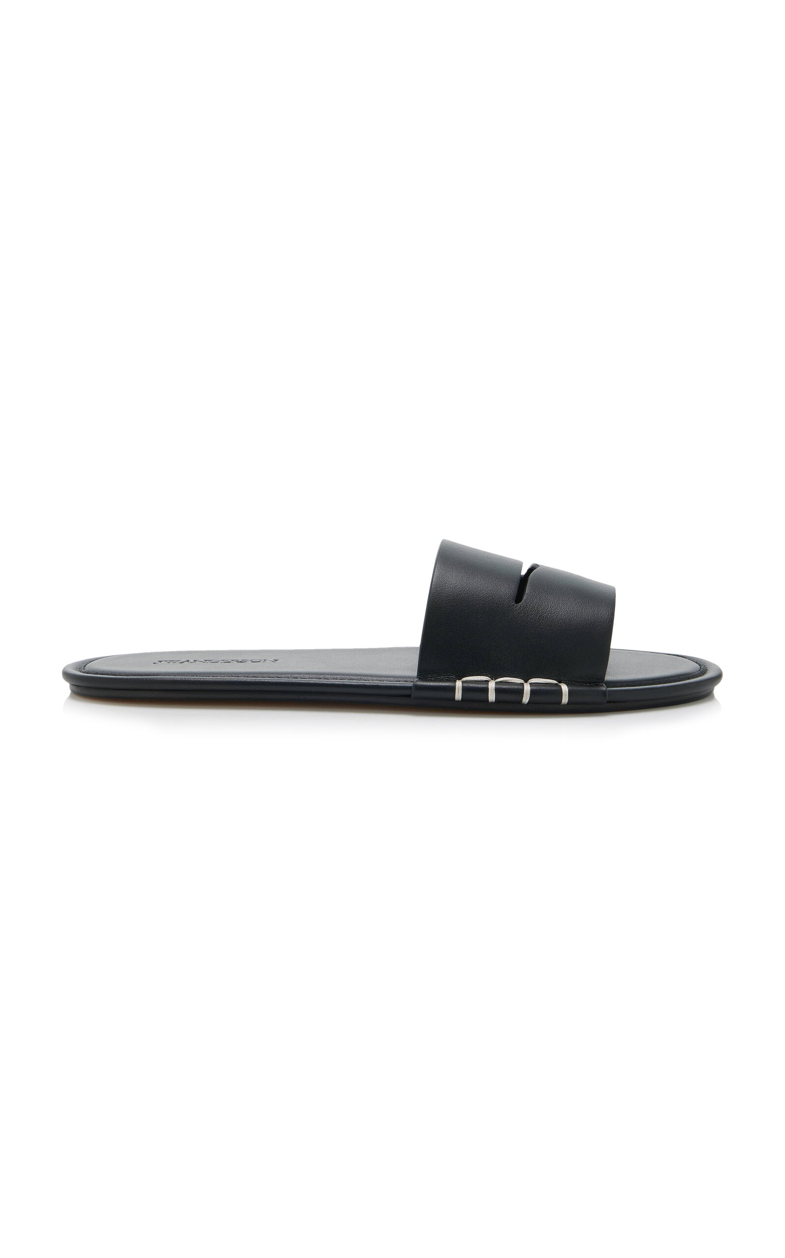 JW Anderson Loafer Leather Slides - Men's Shoes