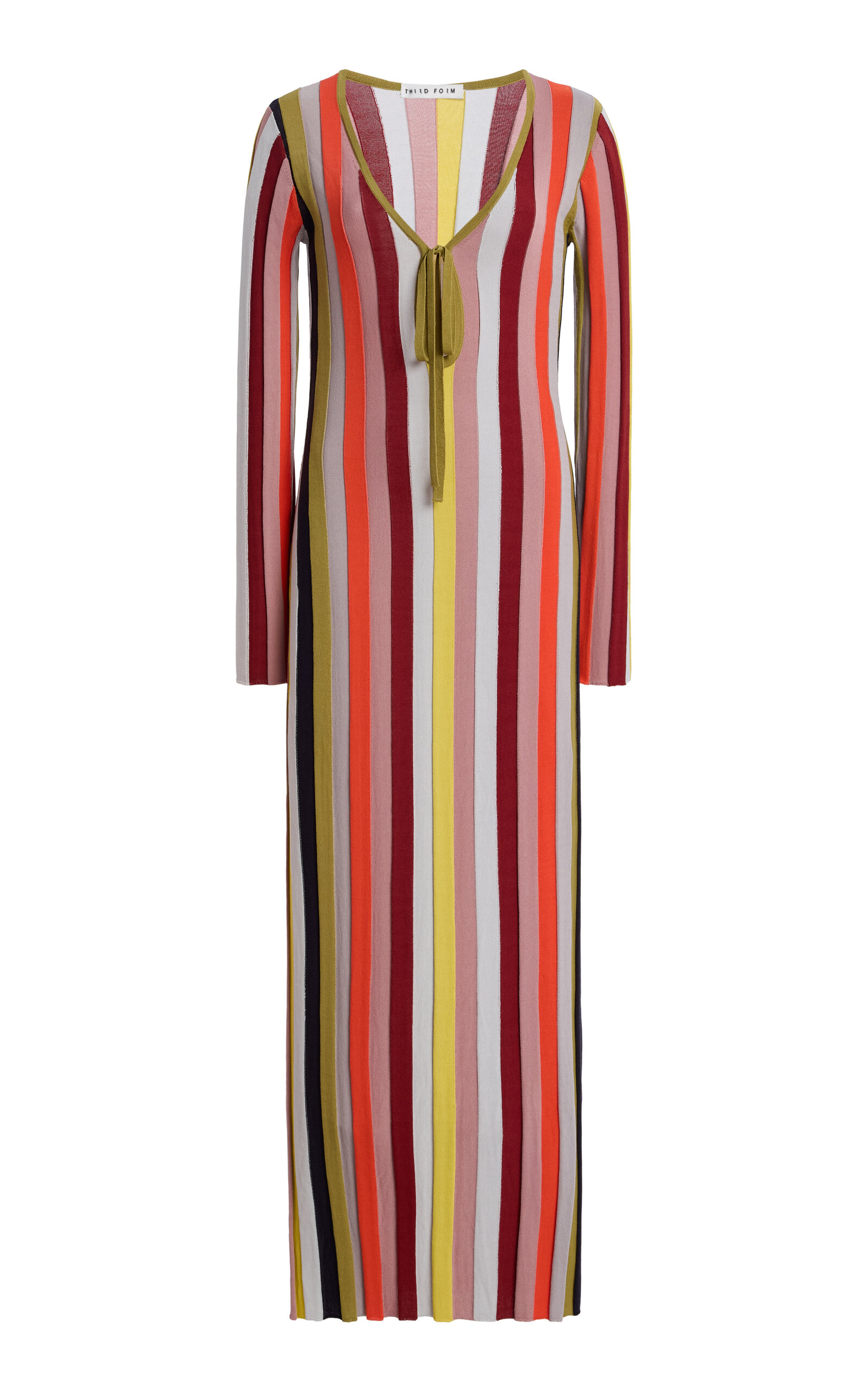 Third Form Rhythm Striped Knit Maxi Dress