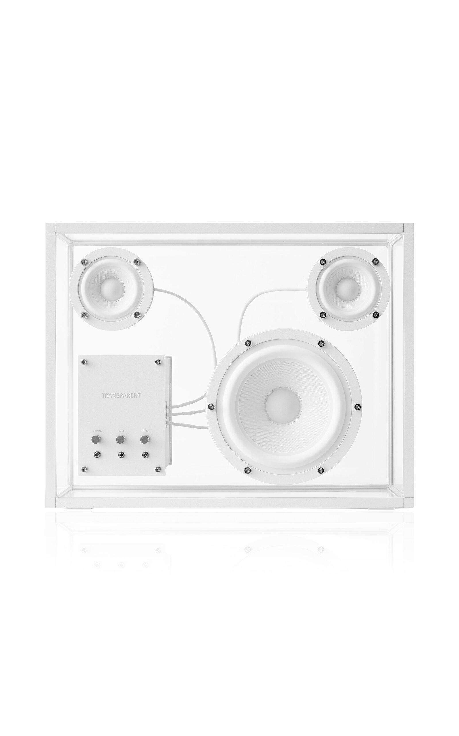 Transparent Speaker In White