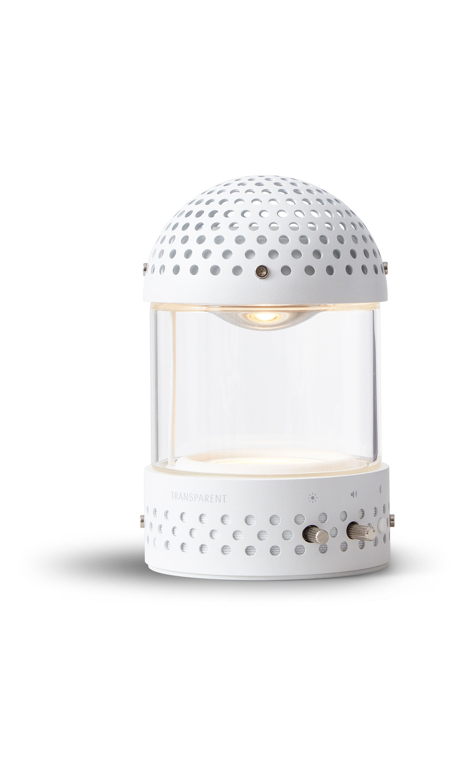 Transparent Light Speaker In White