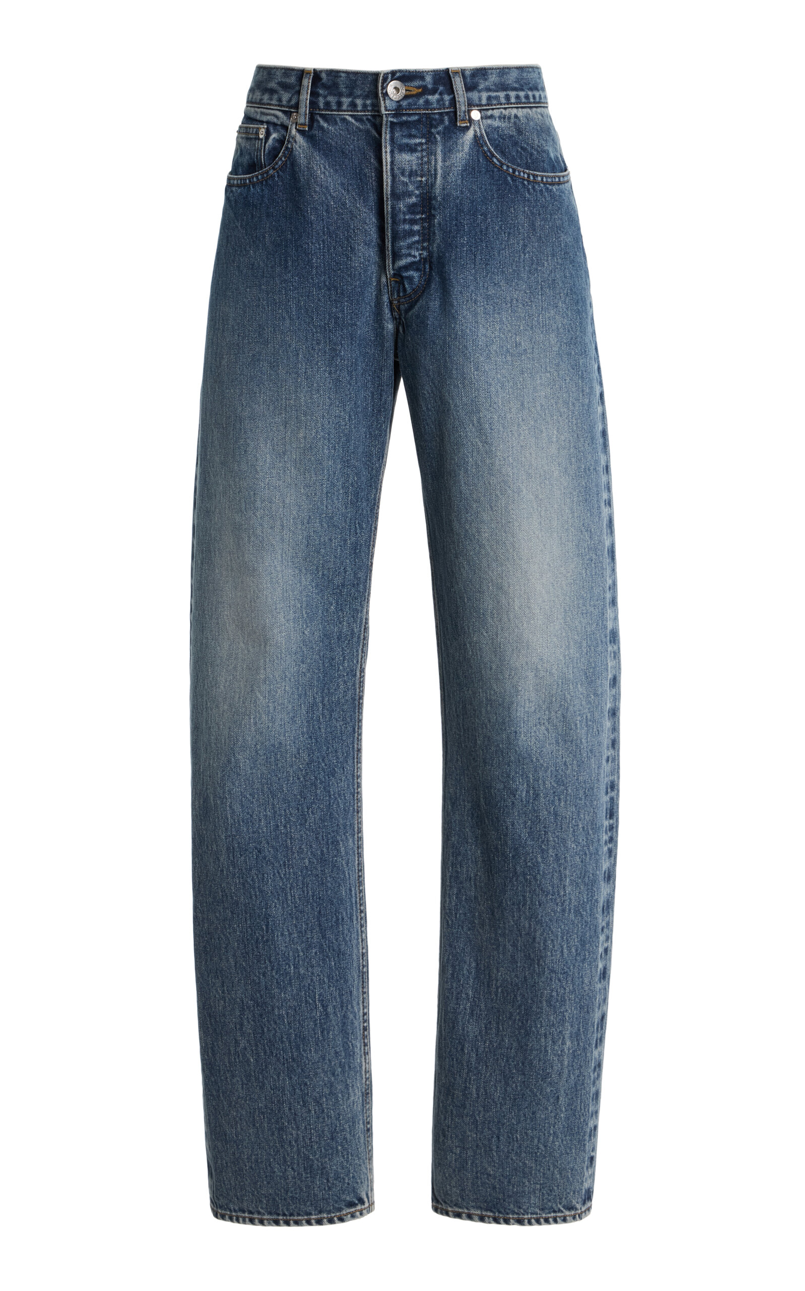 Jw Anderson Rigid Straight-leg Jeans In Blue