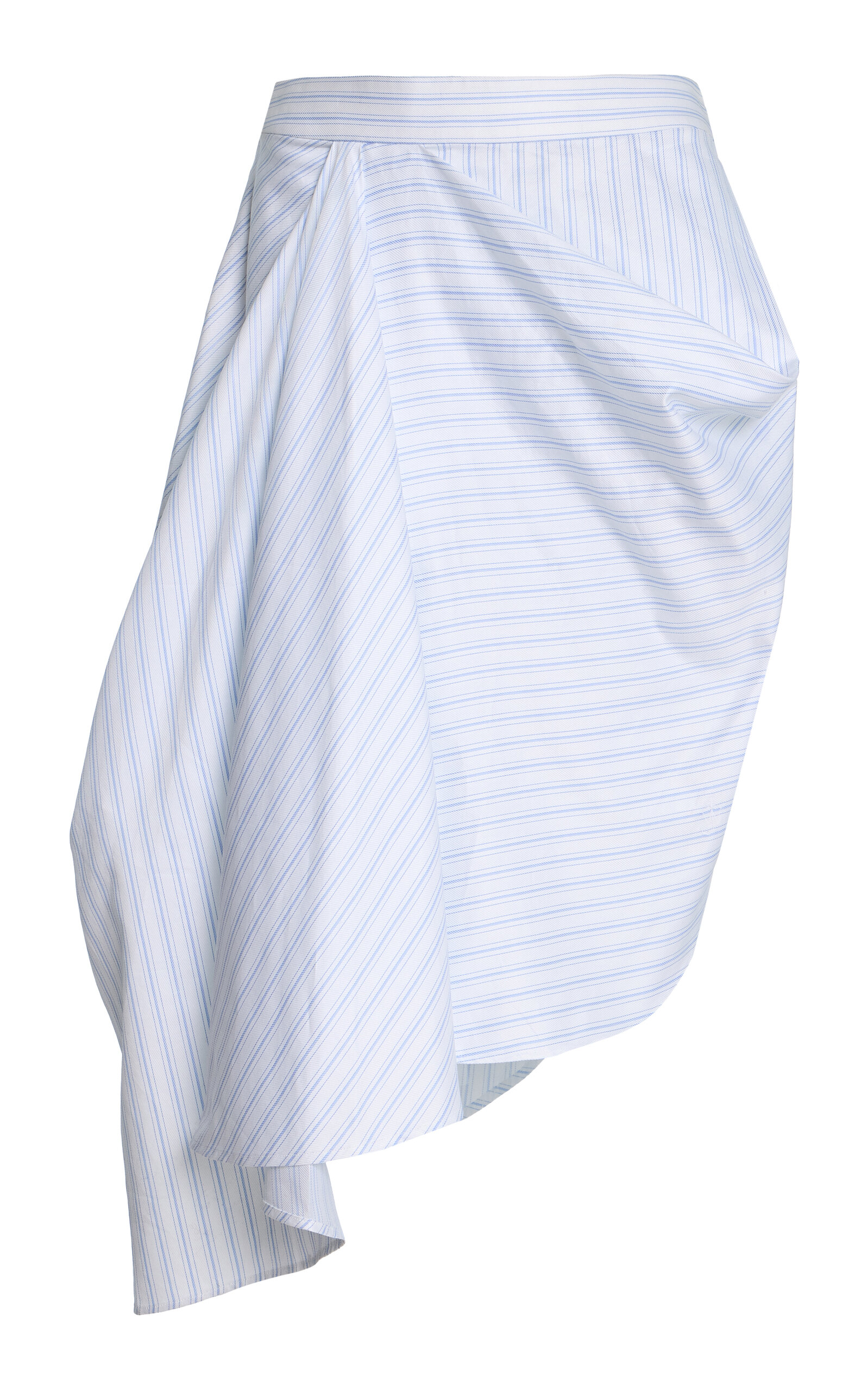 JW Anderson Asymmetric Draped Cotton Midi Skirt