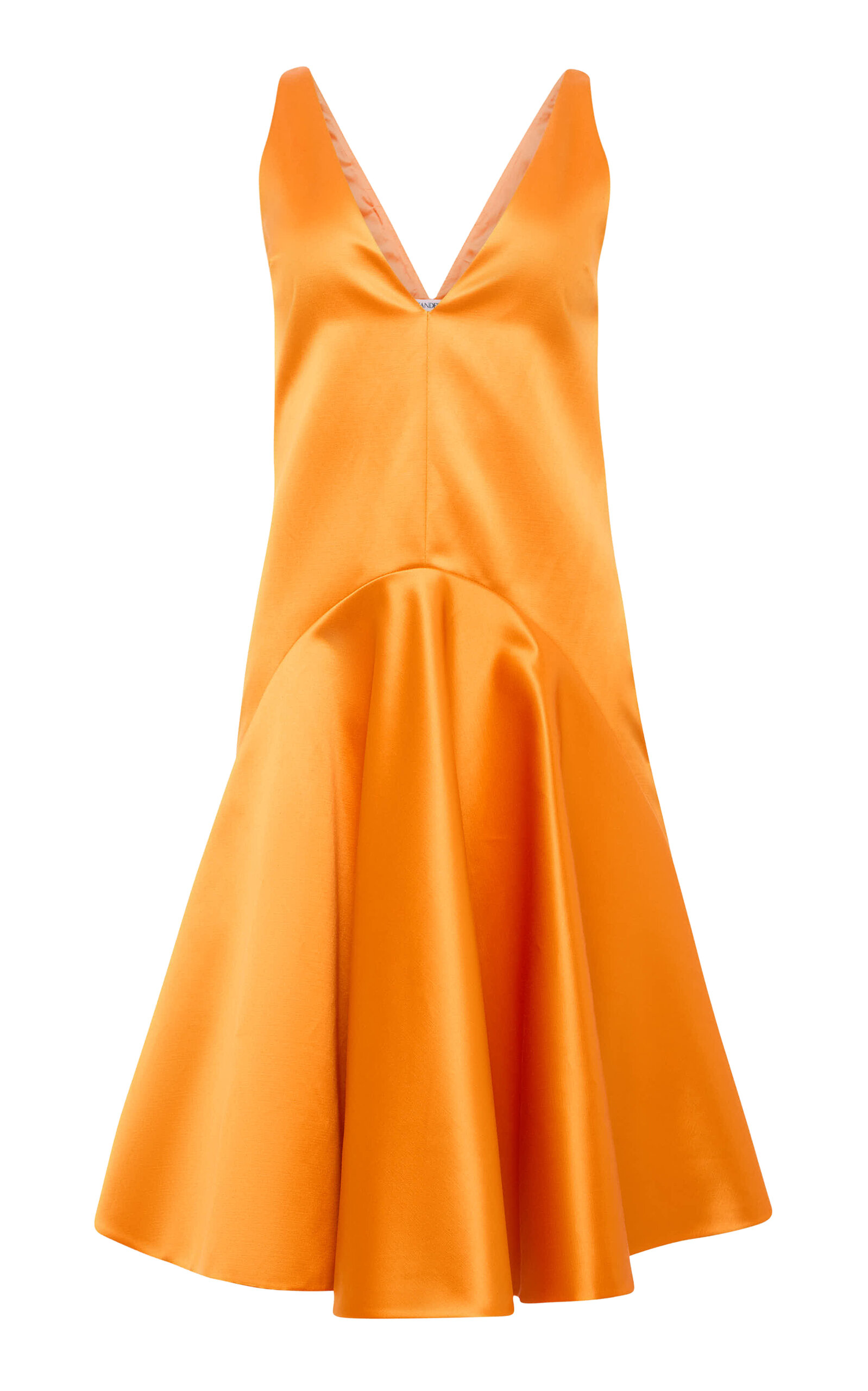 JW Anderson Draped Satin Midi Dress