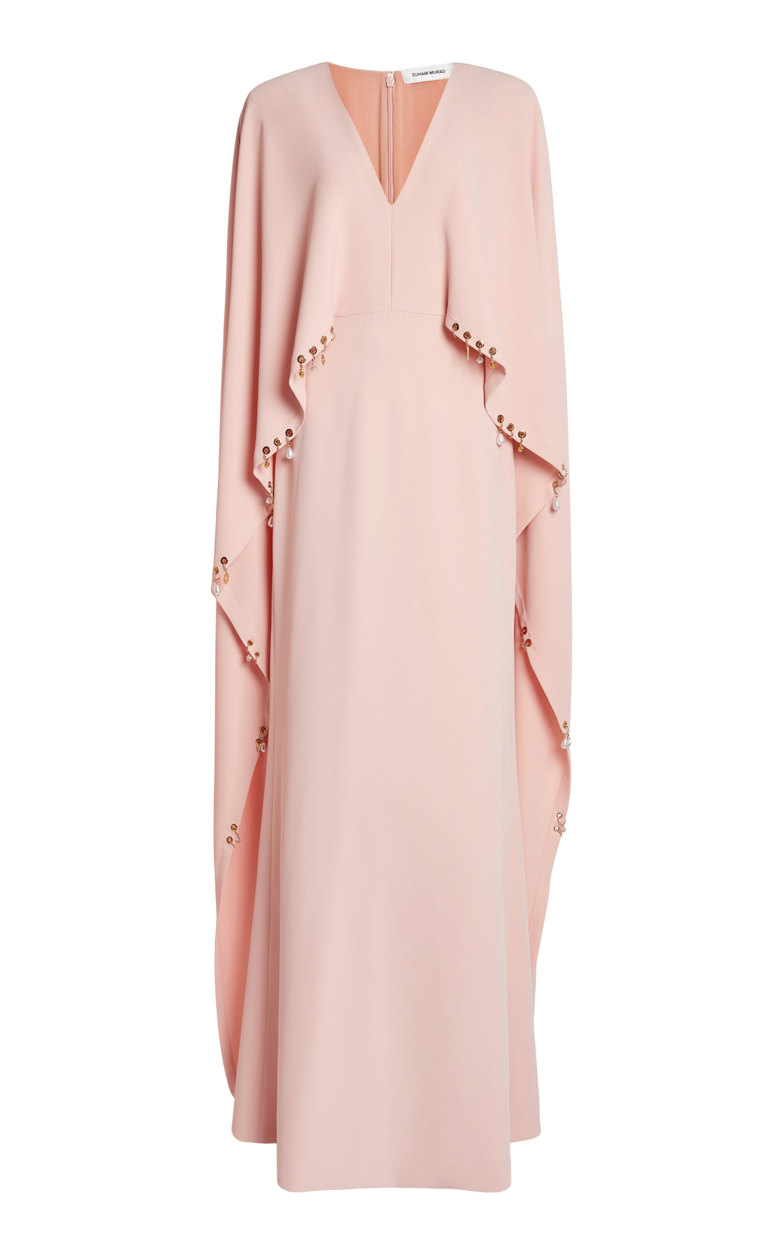Zuhair Murad - Cady Kaftan Maxi Dress - Pink - FR 34 - Moda Operandi