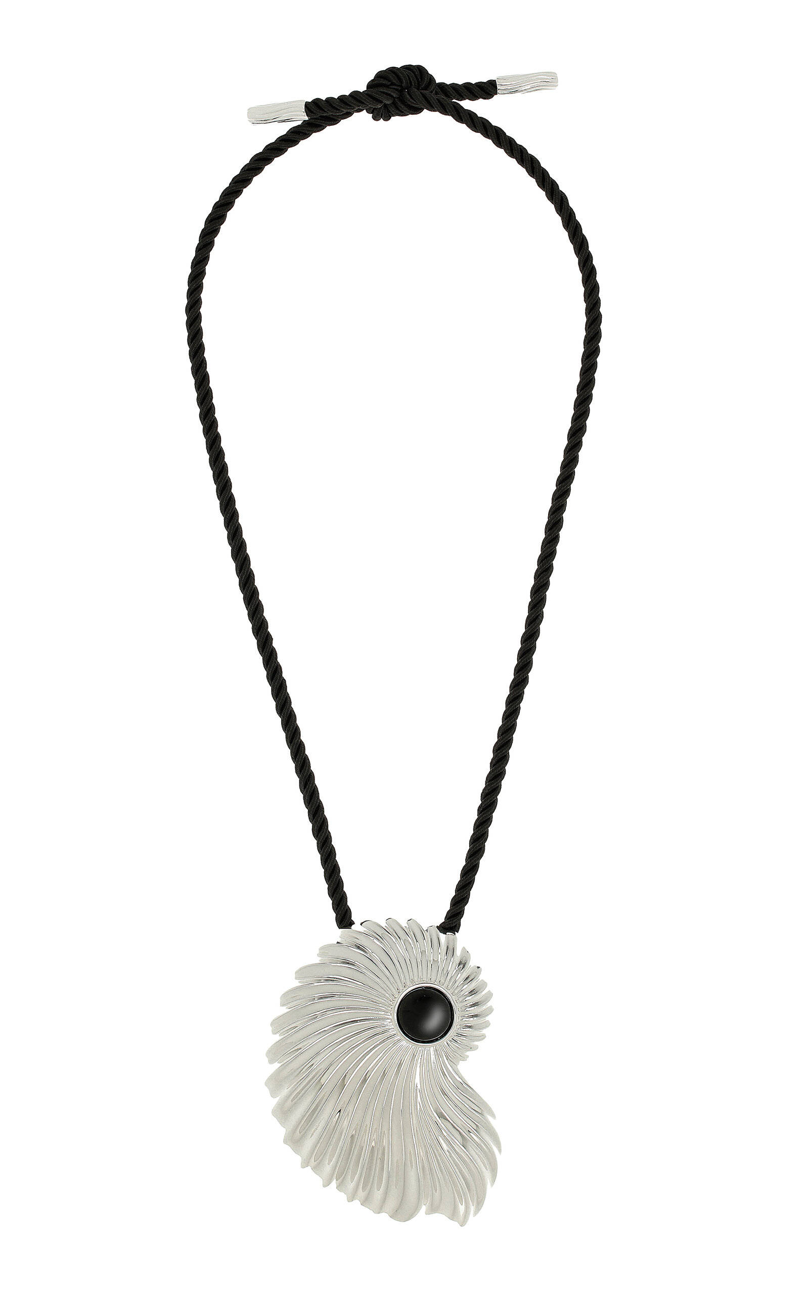 Julietta Nova Sterlin Silver-plated Pearl Necklace In Black