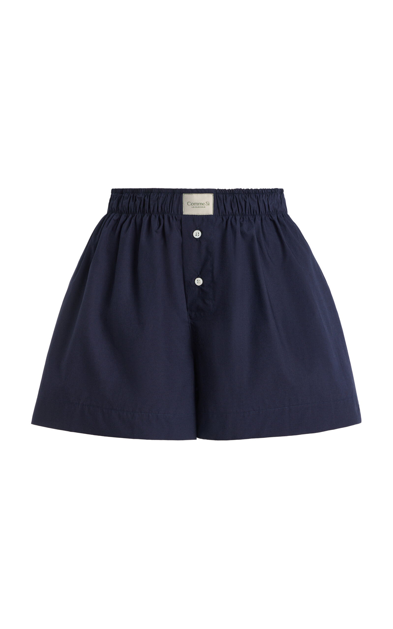 Comme Si La Classica Cotton-poplin Boxer Shorts In Blue