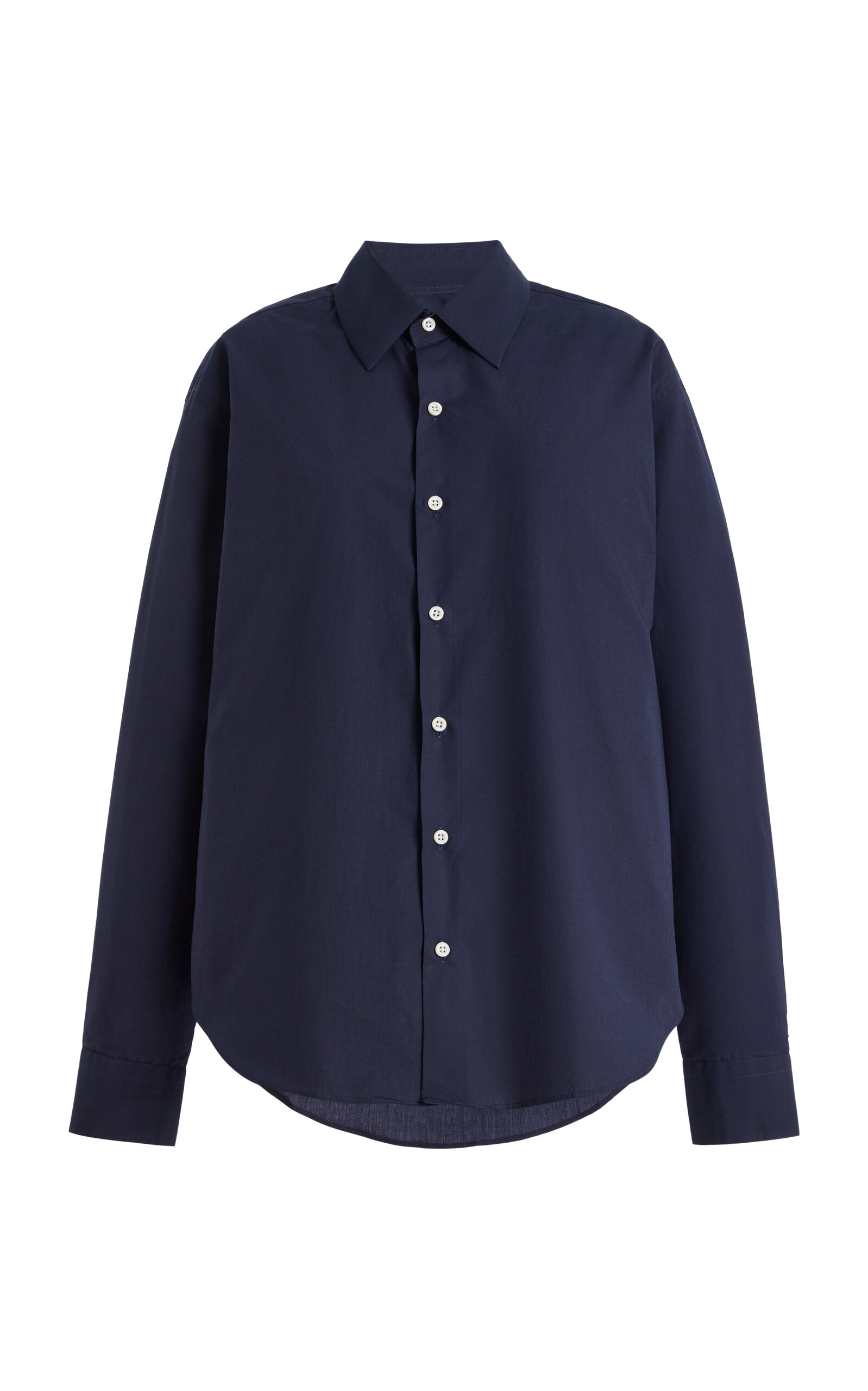 Comme Si La Classica Cotton-poplin Shirt In Blue