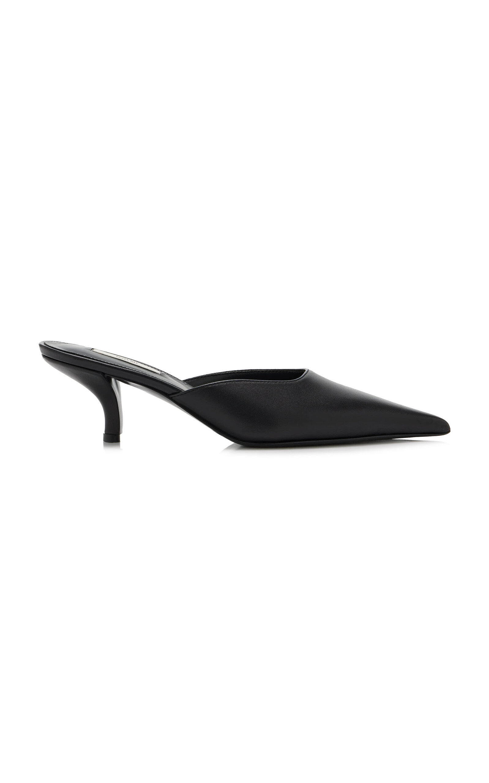Toteme Sharp Leather Mules - Moda Operandi