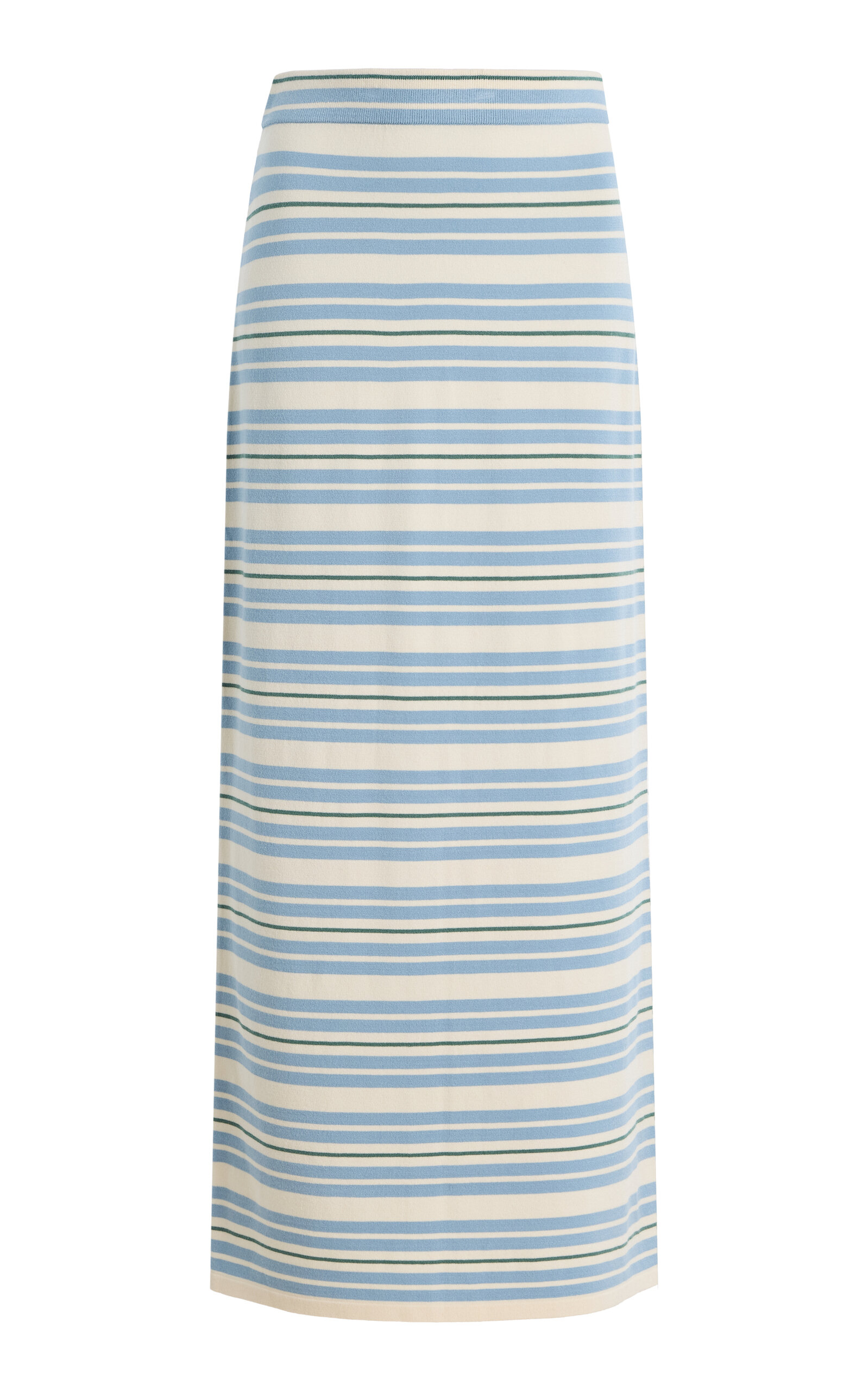 Zimmermann Rebellion Striped Knit Midi Skirt