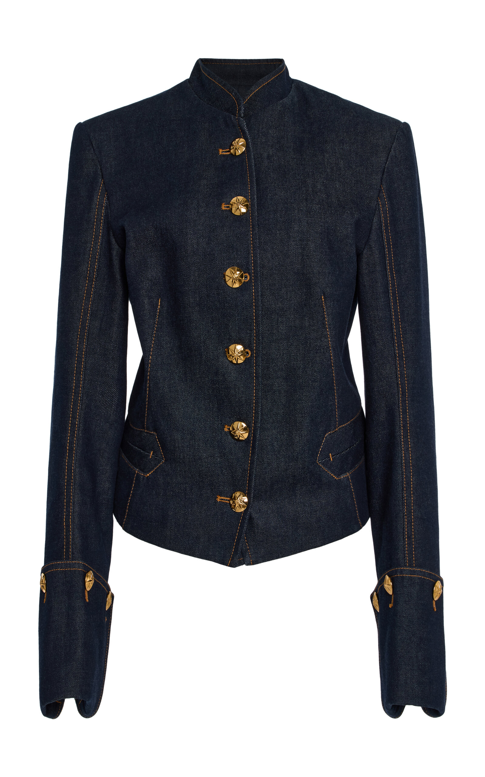 Zimmermann Rebellion Pirate-Inspired Denim Jacket - Women's Clothing