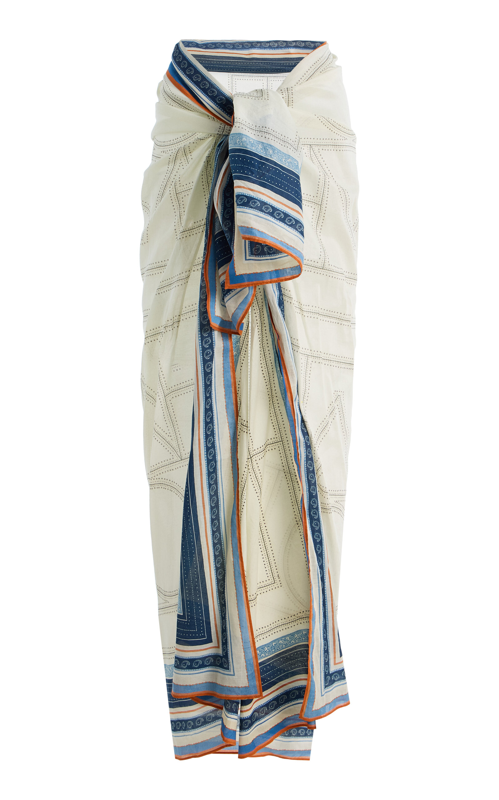 Toteme Collector Cotton-Blend Voile Sarong