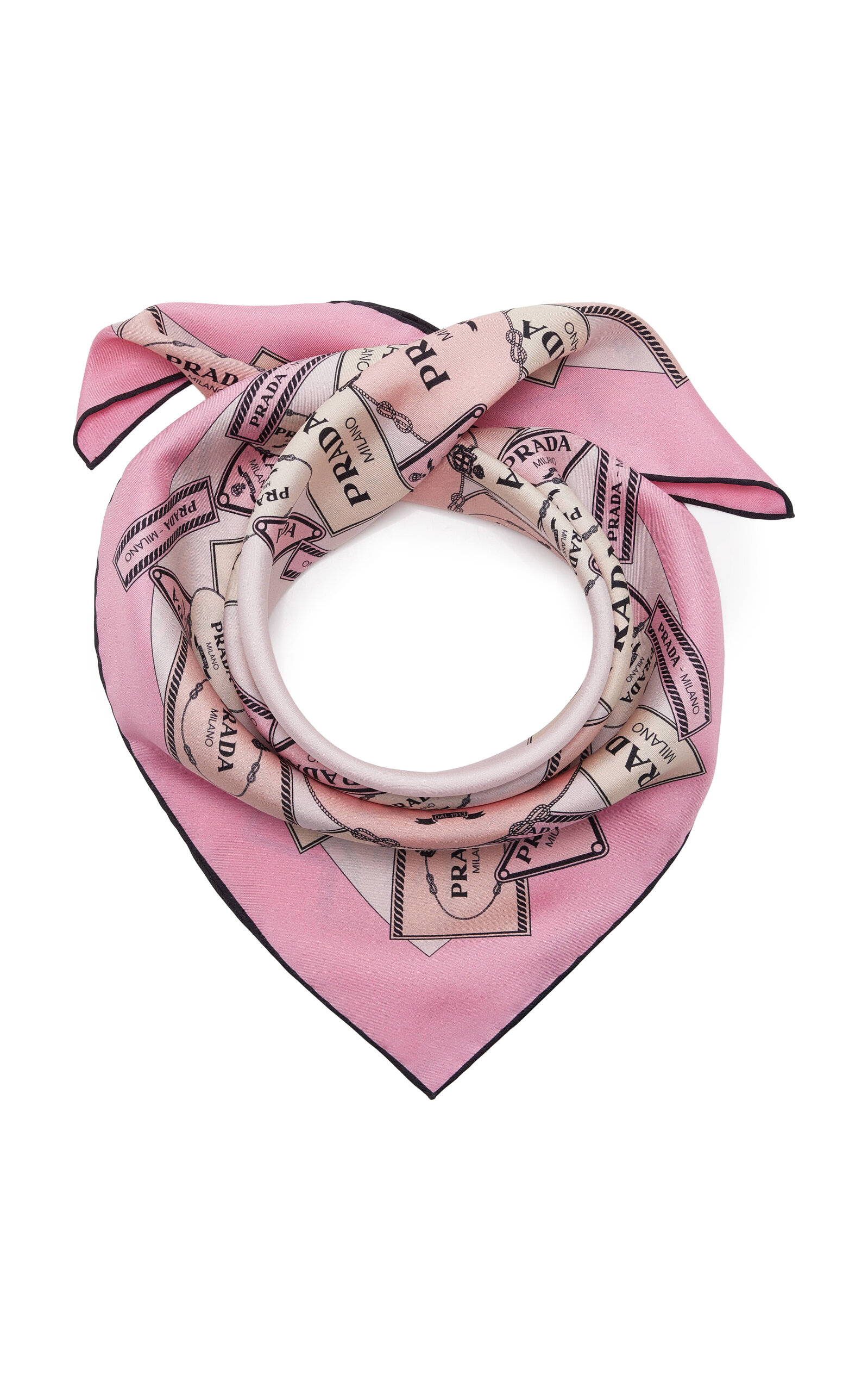 Prada Heritage-Print Silk Twill Scarf - Women's Accessories