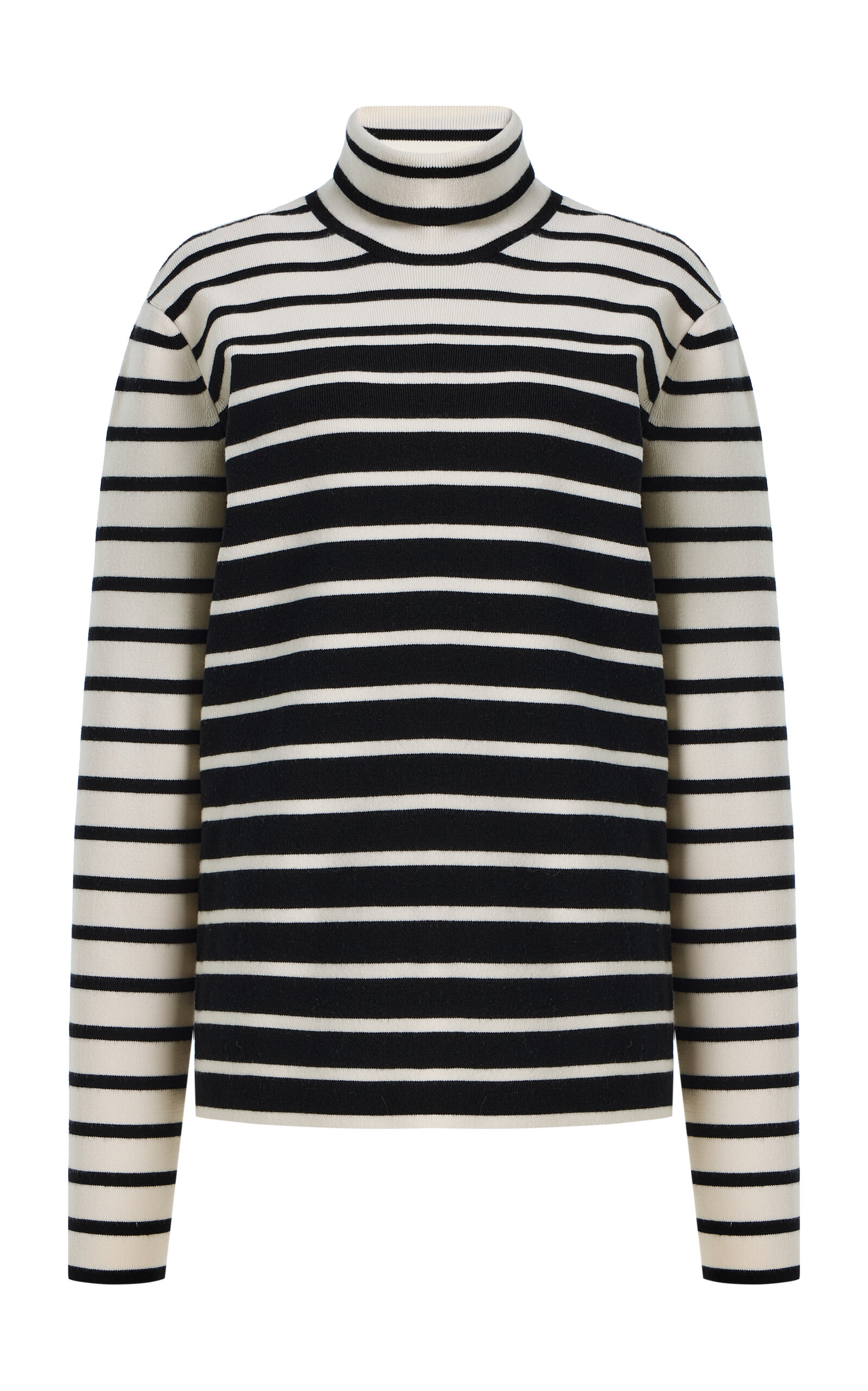 Toteme Striped Wool Turtleneck Sweater