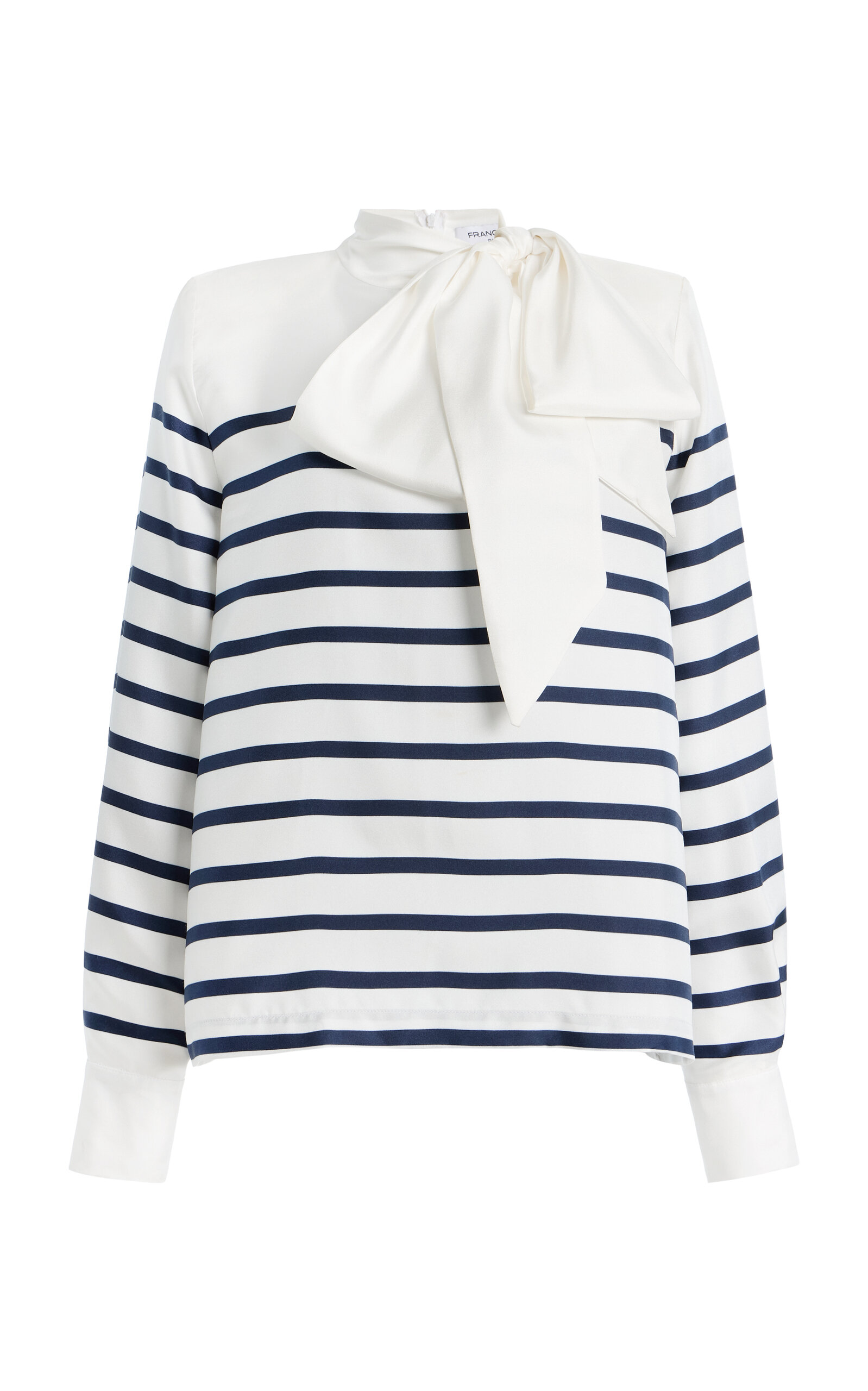 FRANÇOISE Johanna Striped Silk Top