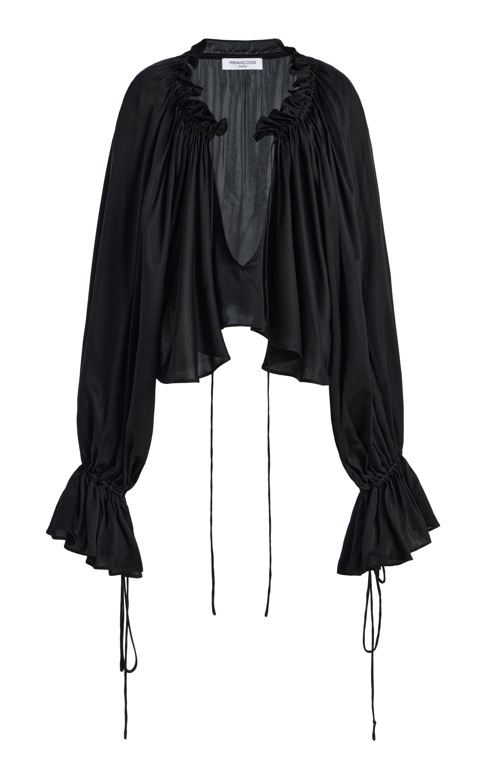 FRANÇOISE Jade Satin Top