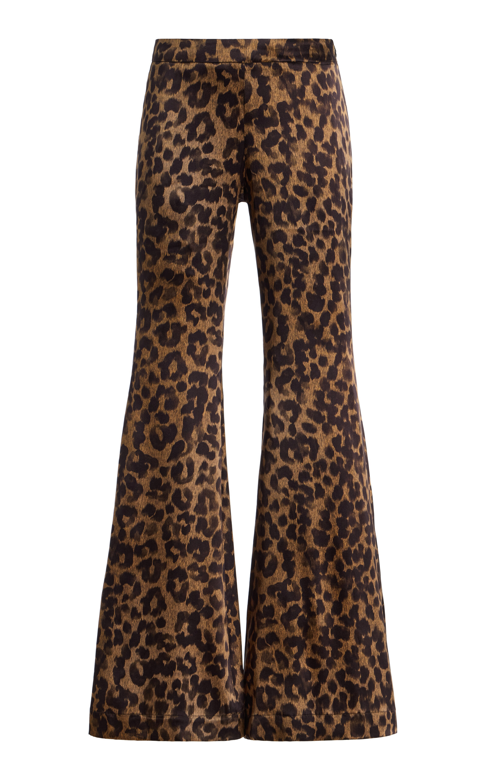FRANÇOISE Zaoua Leopard Silk Pants - Women's Clothing