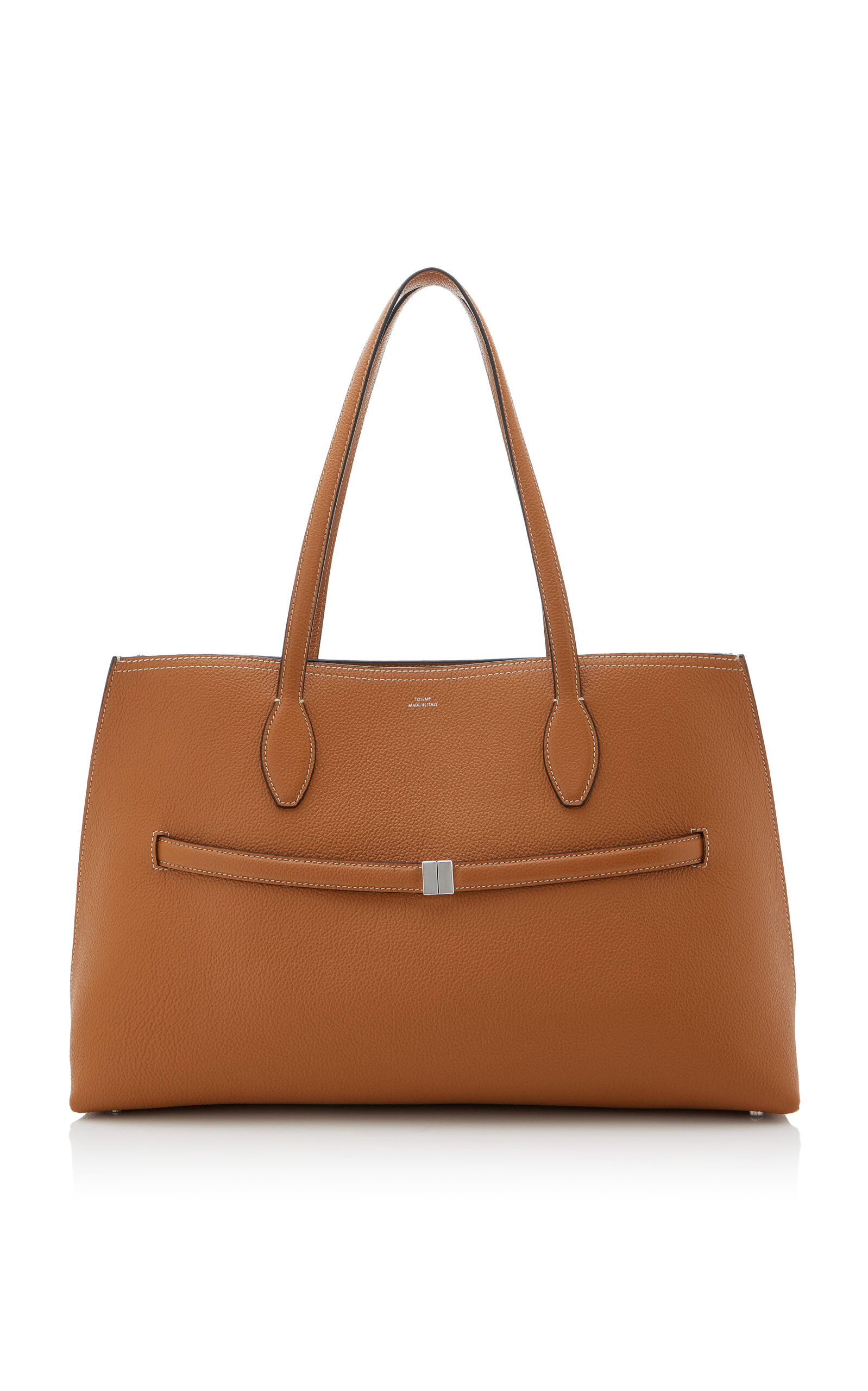 Toteme Grained-leather lounge tote