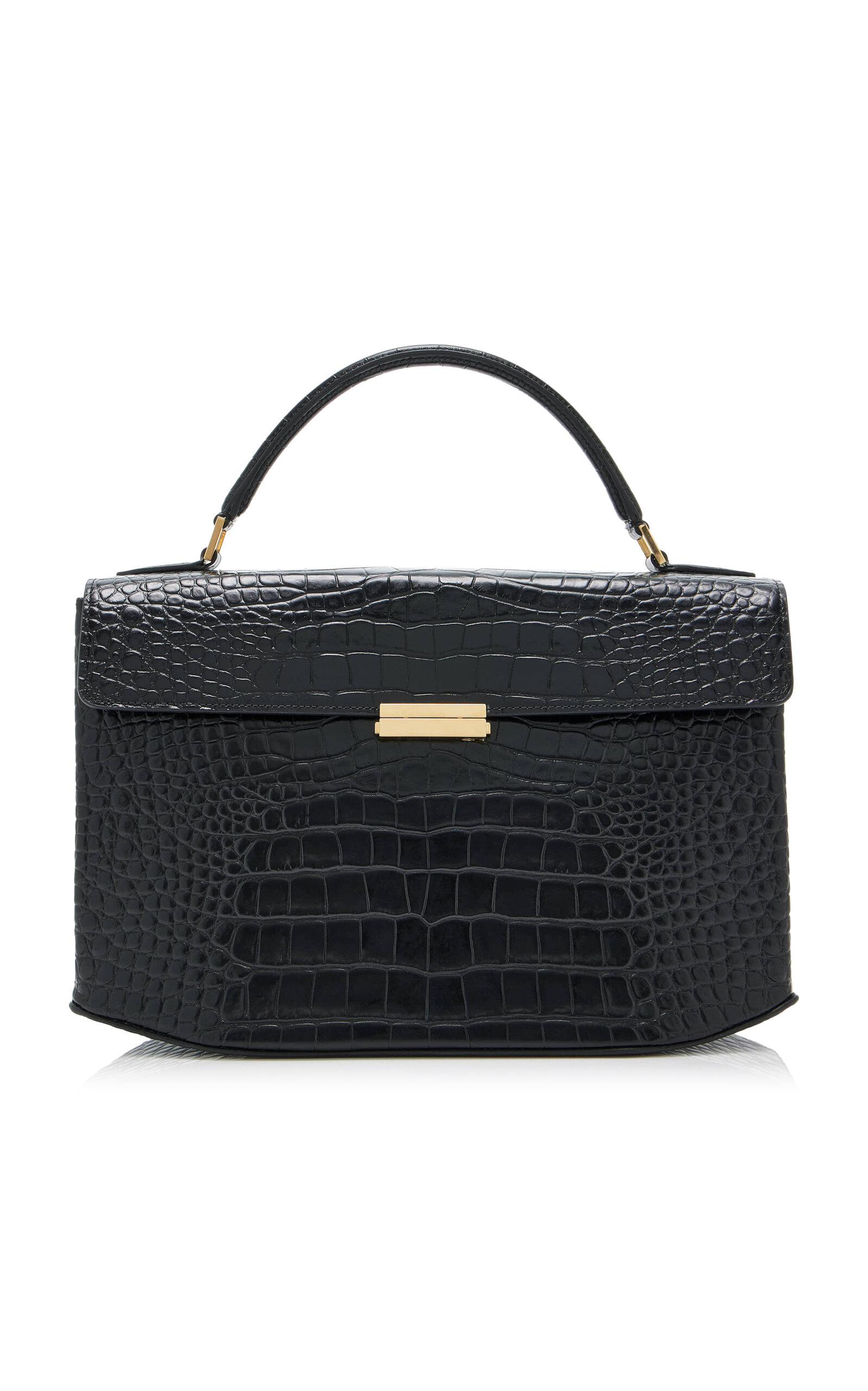 Toteme Box Croco-Embossed Top Handle