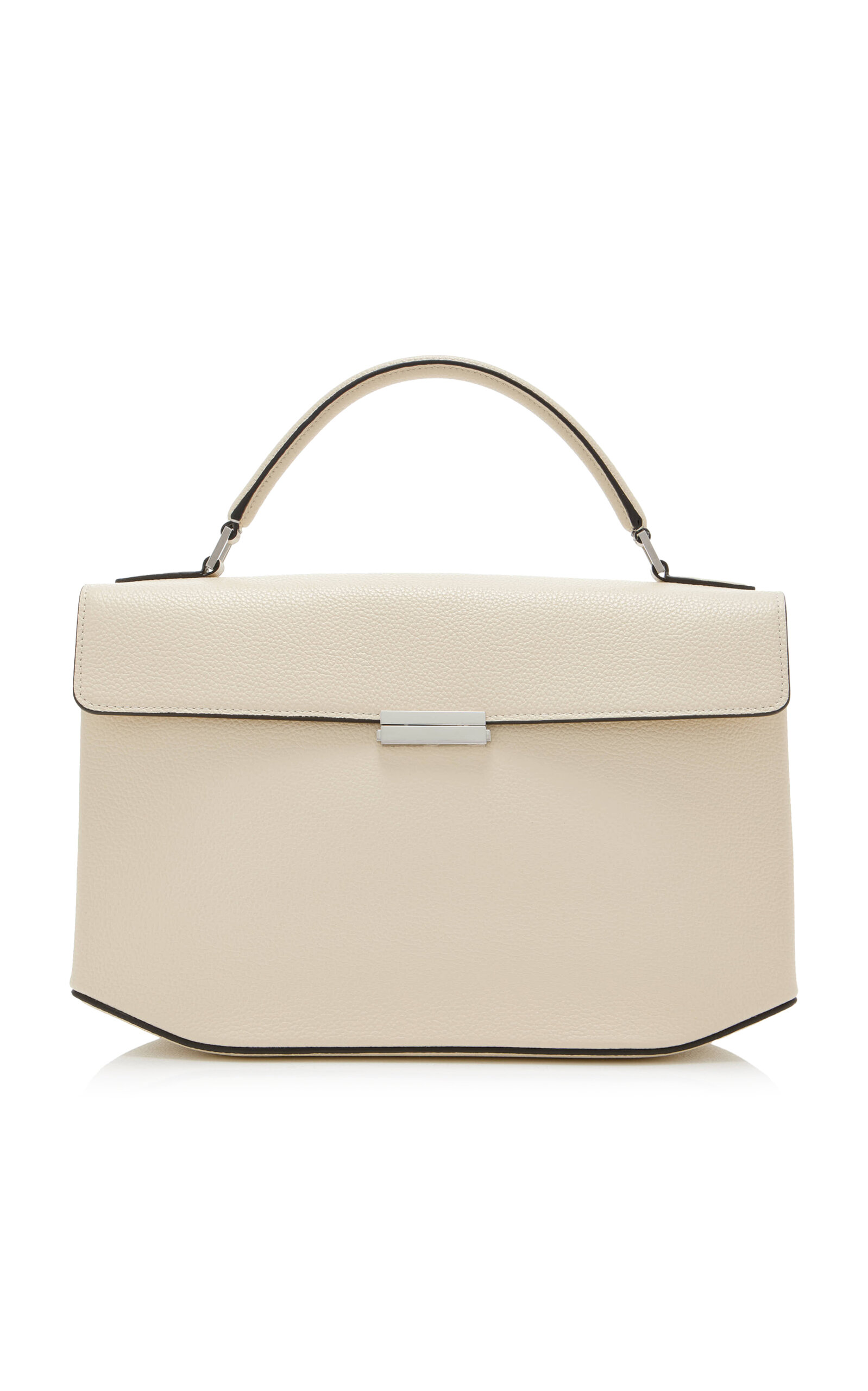 Toteme Box Grained-Leather Top Handle