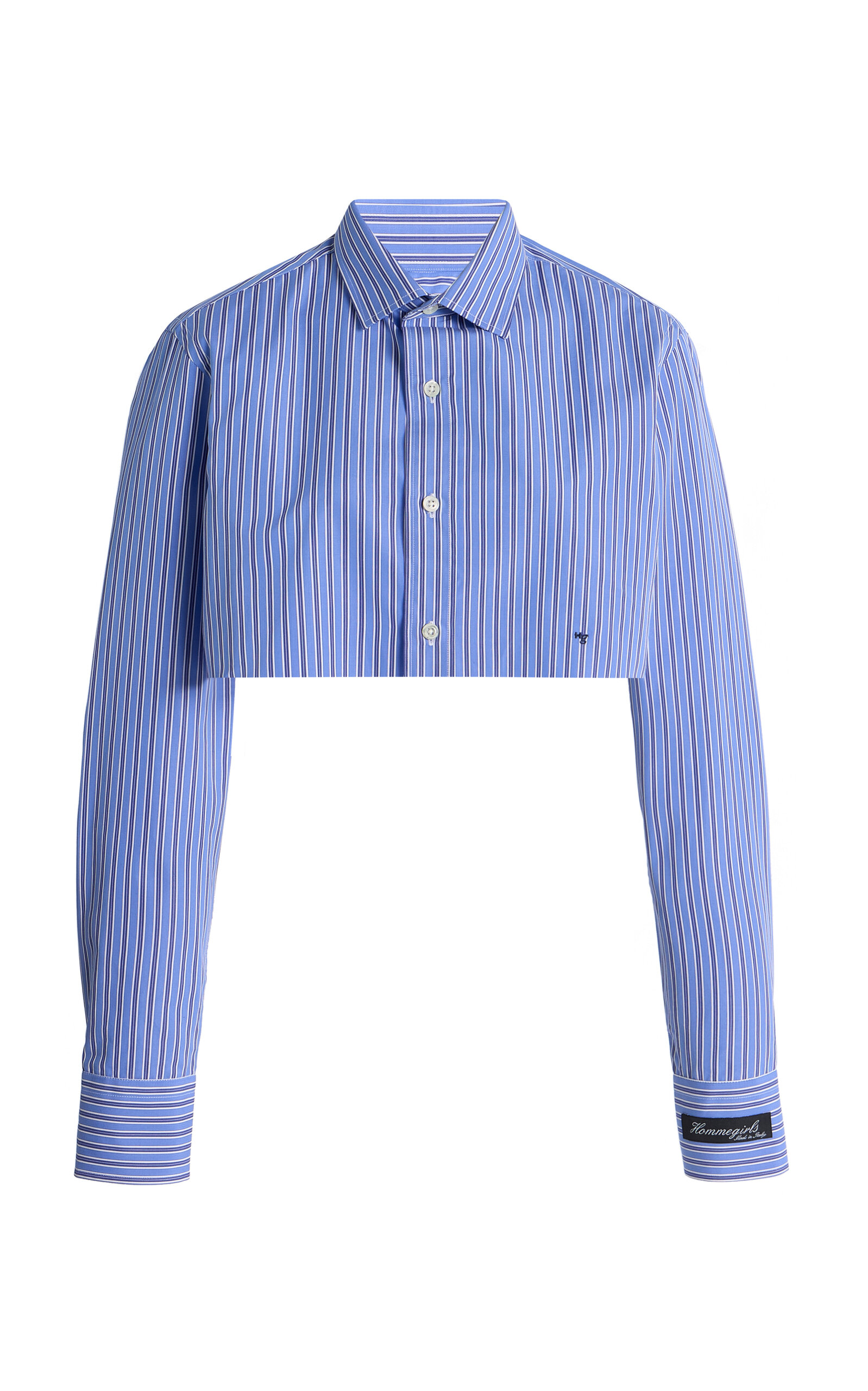 HOMMEGIRLS Super Cropped Cotton Shirt - Women's Clothing