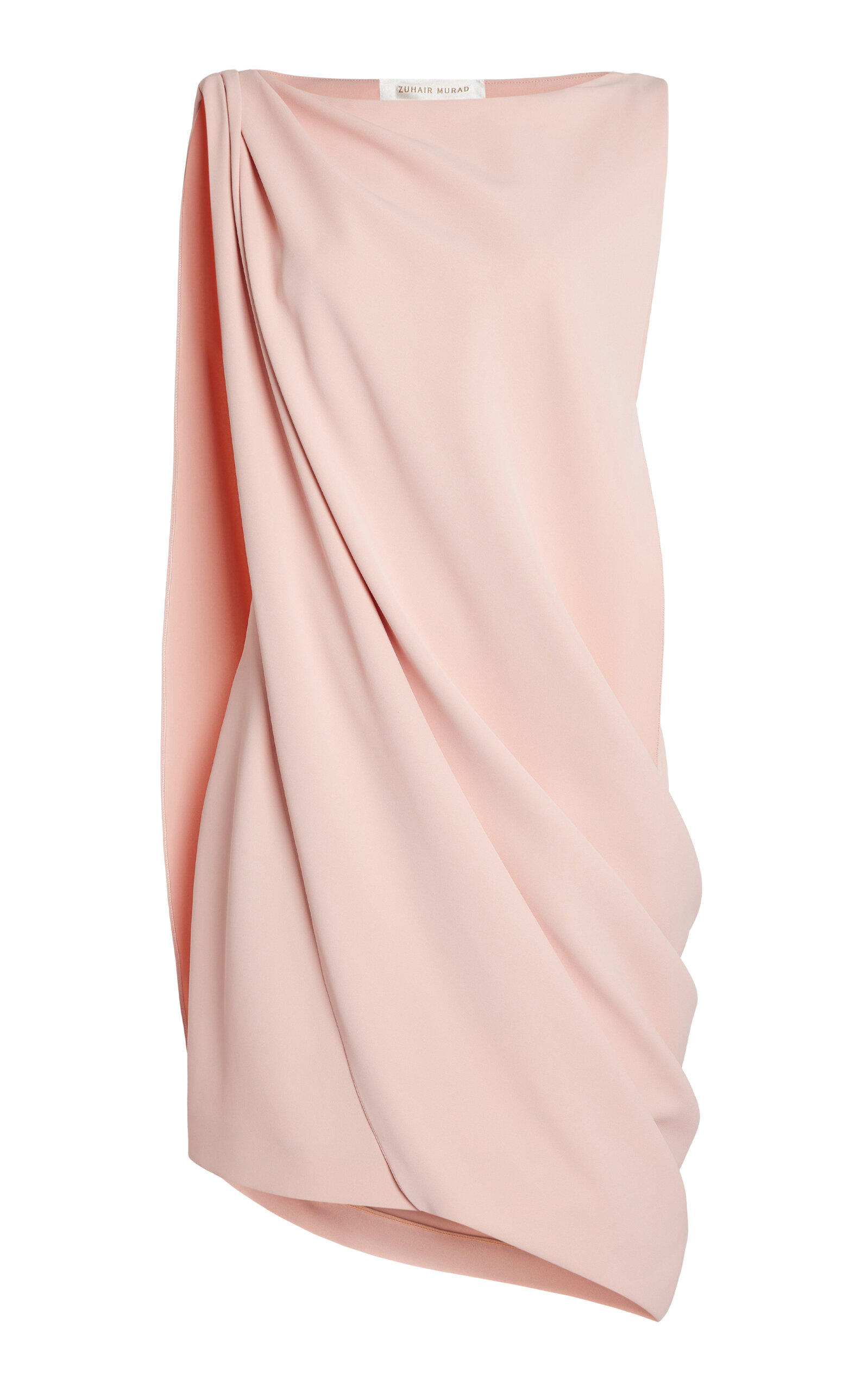 Zuhair Murad Brooch-detailed Cady Mini Dress In Pink