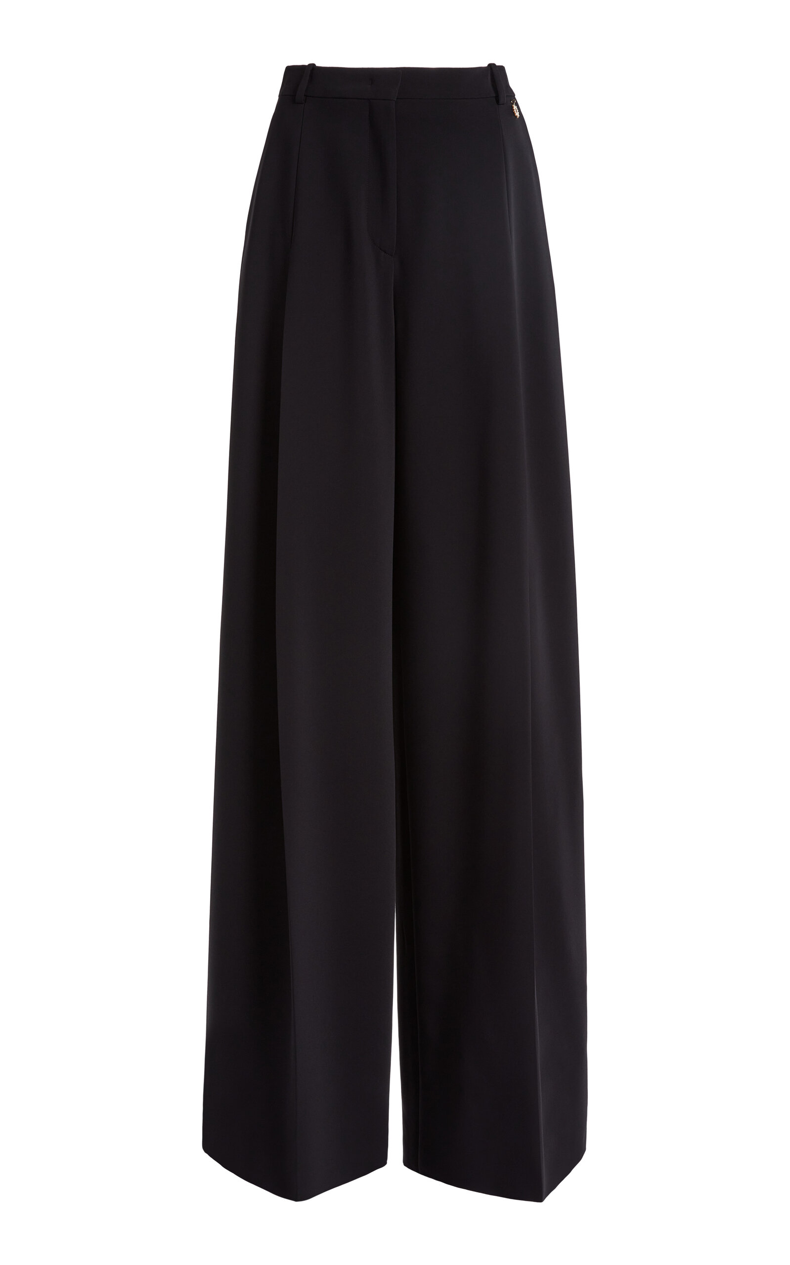 Zuhair Murad Wide Cady Trousers In Black
