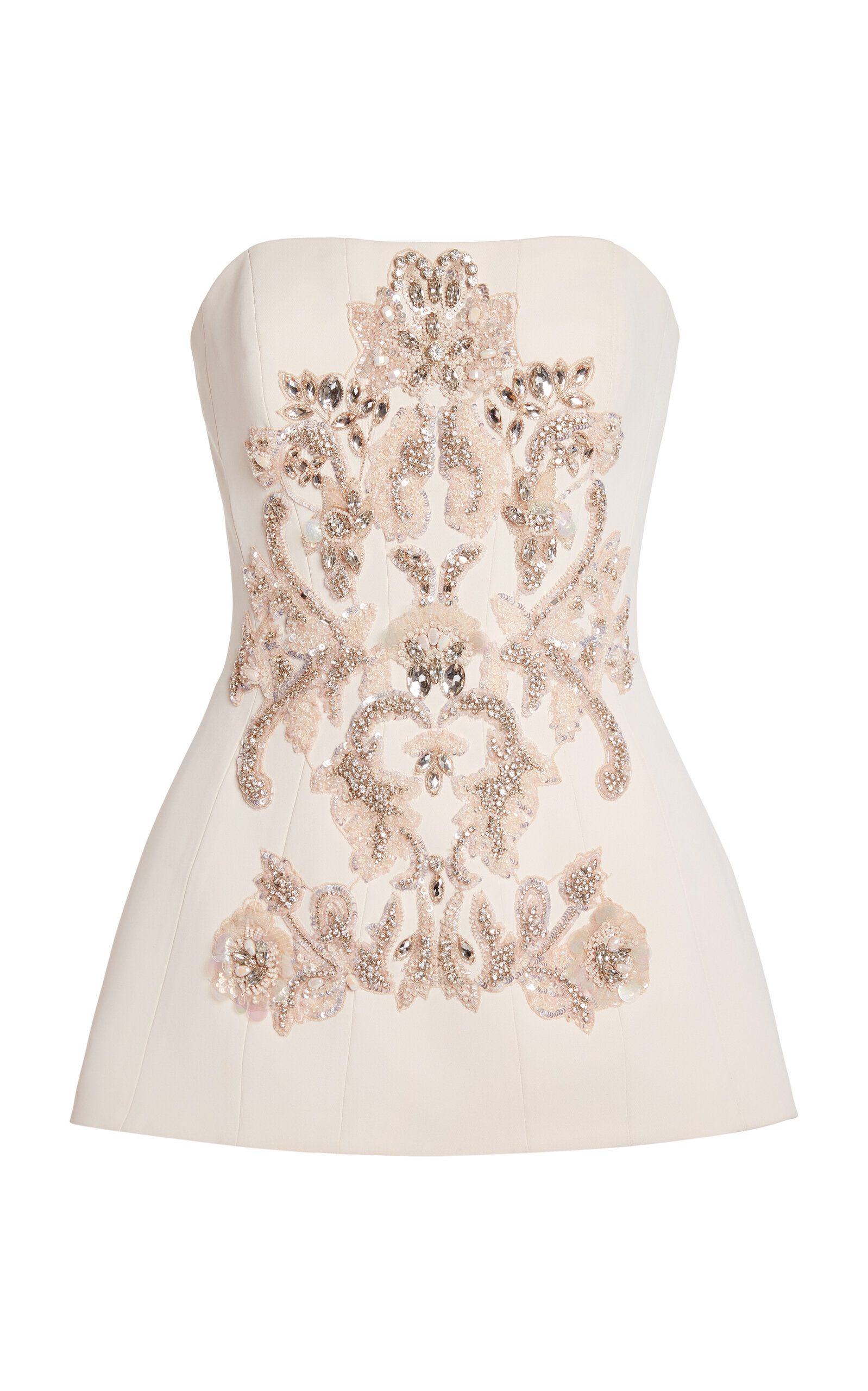Zuhair Murad Cady Embroidered Off-the-shoulder Top In White