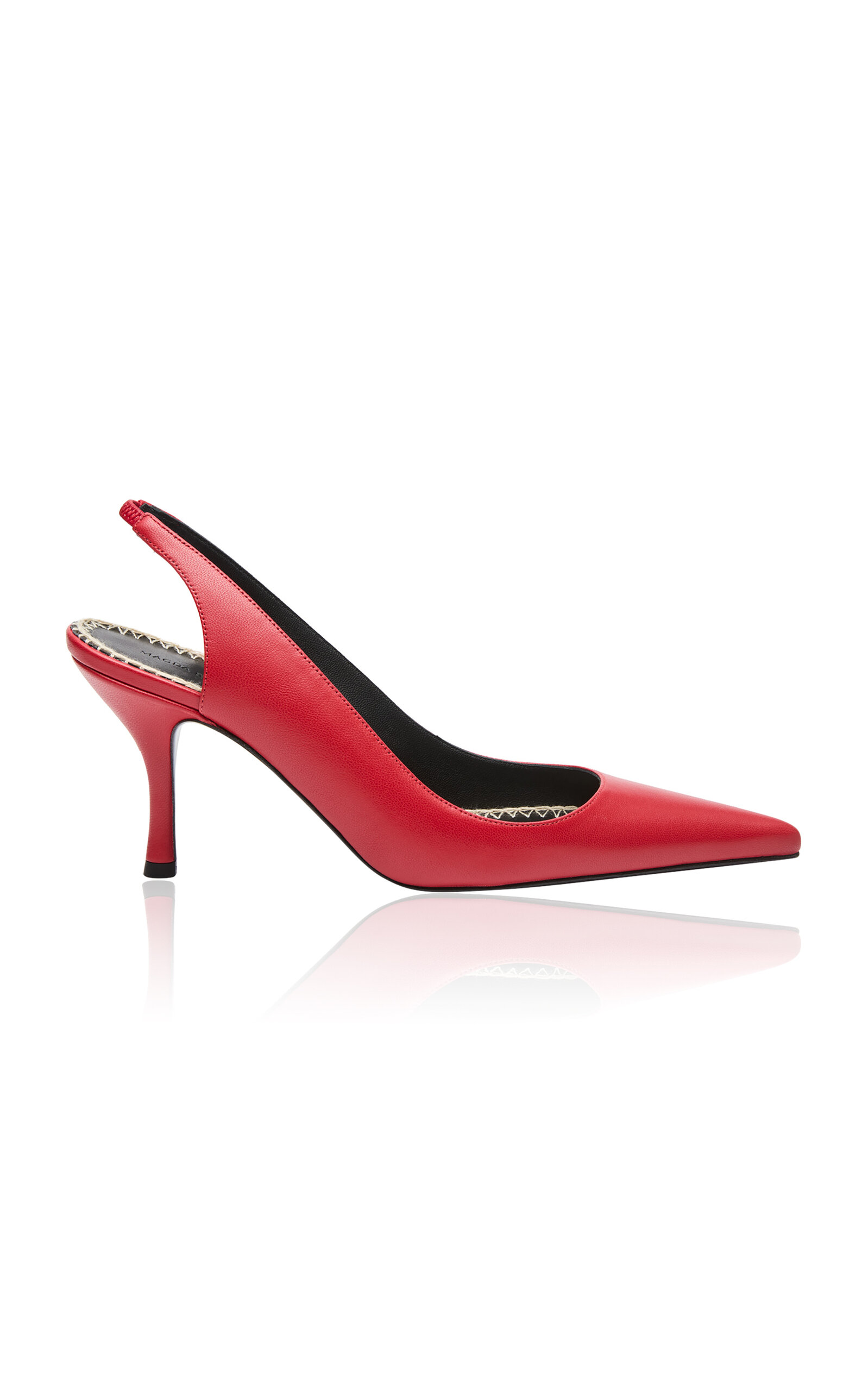 Magda Butrym Re26 Low Slingbacks Red Leather In Red