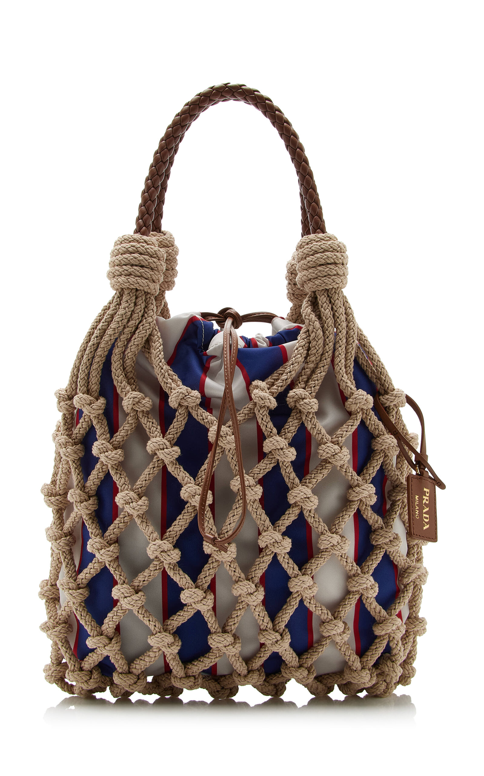 Prada Noué Cotton Macramé Bag