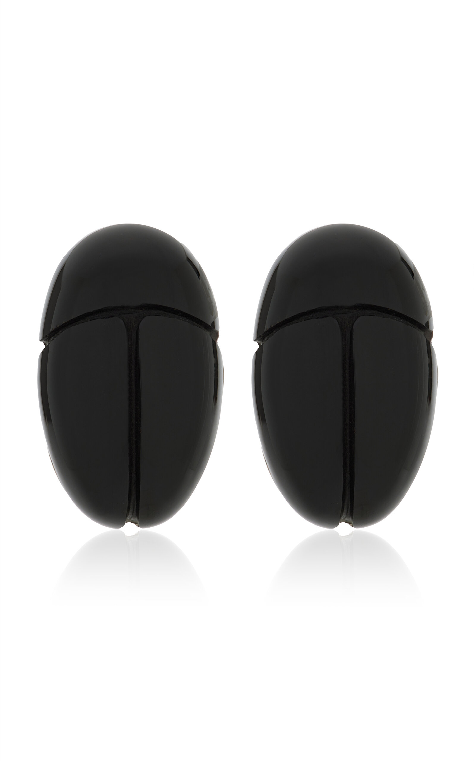 Sophie Buhai Venus Sterling Silver Lapis Earrings In Black