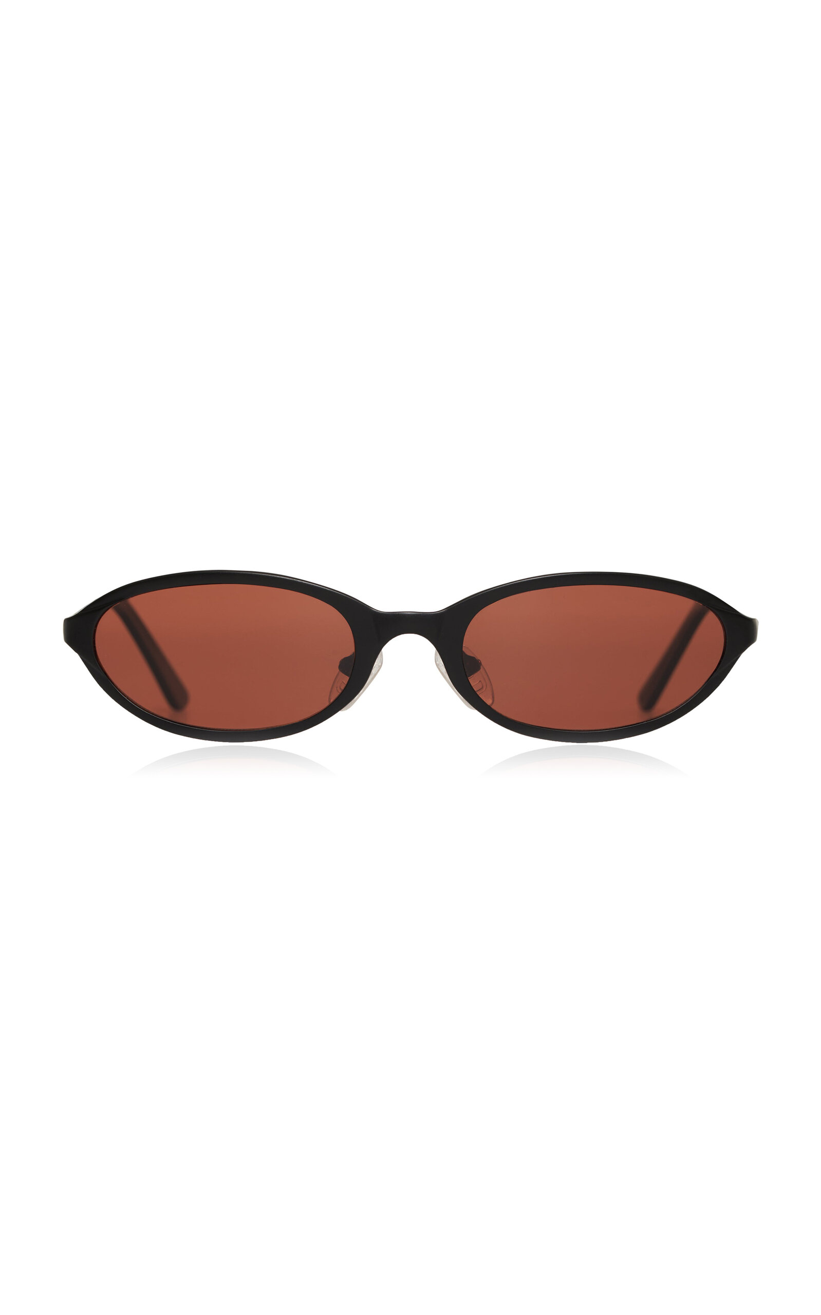 Bru Eyewear Poly Satinless Steeel Blue Light Glasses In Brown