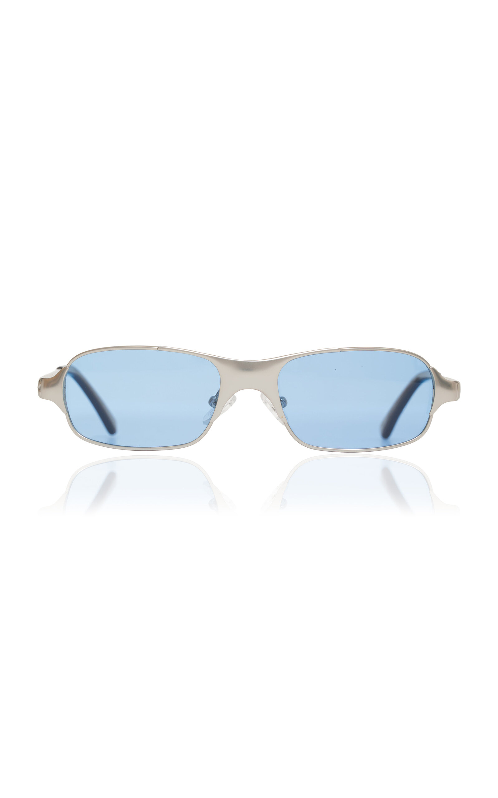 Bru Eyewear Aitken Polarized Satinless Steeel Sunglasses In Brown