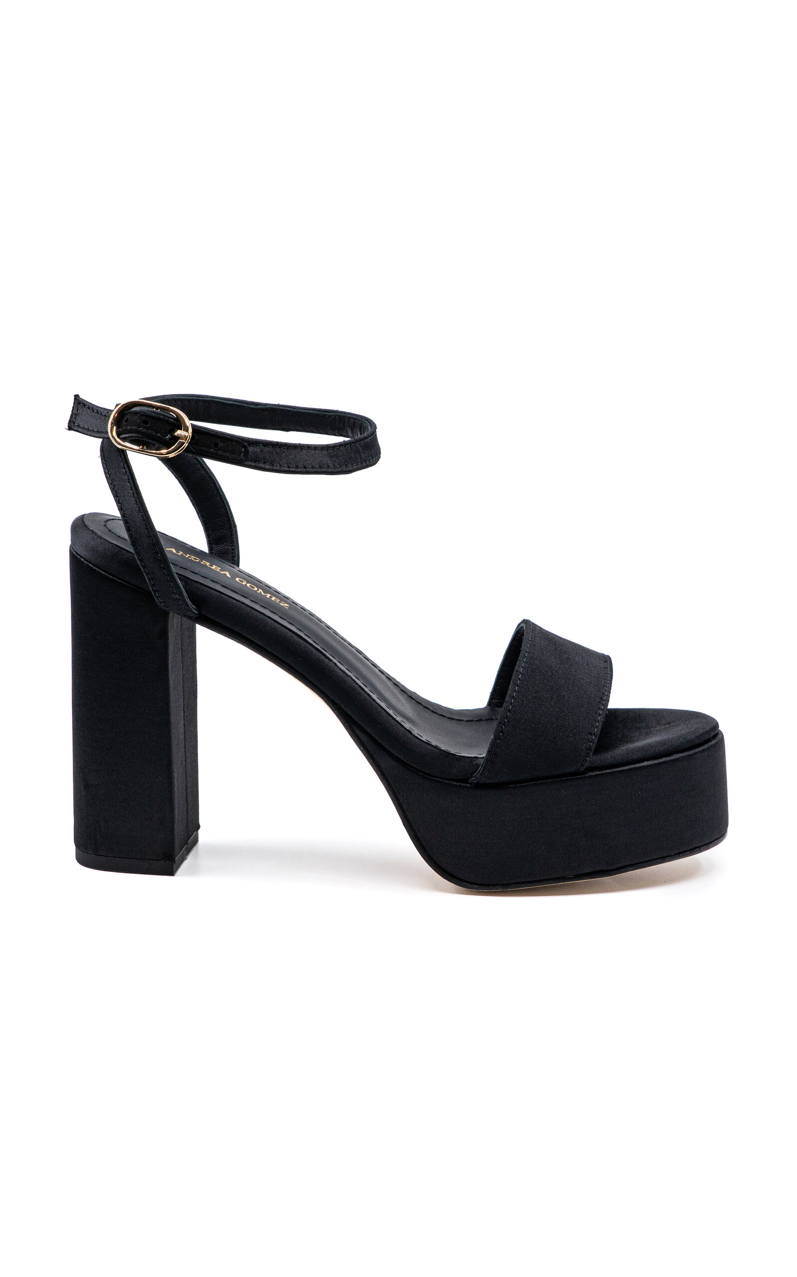 Andrea Gomez Becka Satin Platform Sandals - Women's Clothing