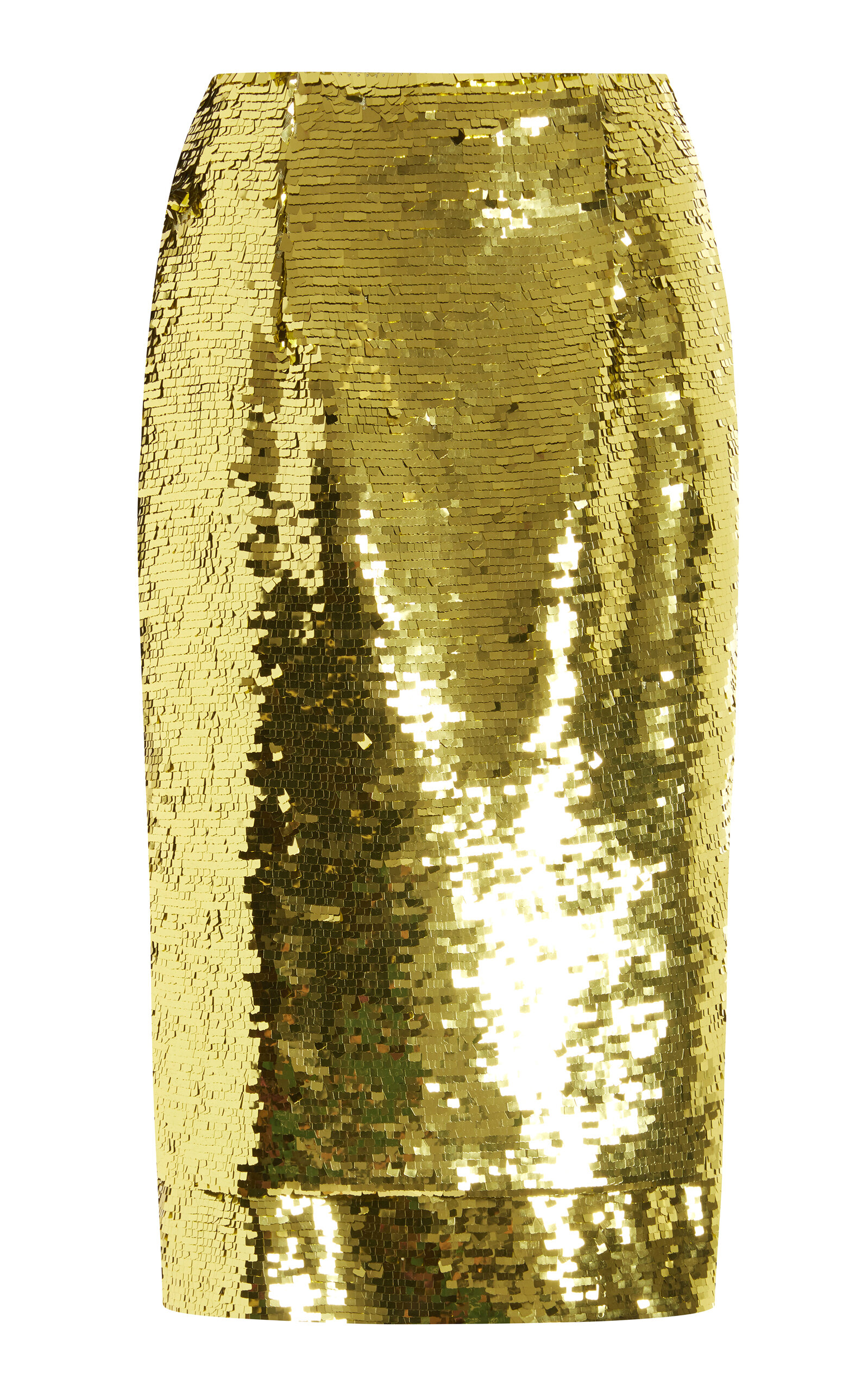 16arlington Nyla Sequined Midi Skirt In Green
