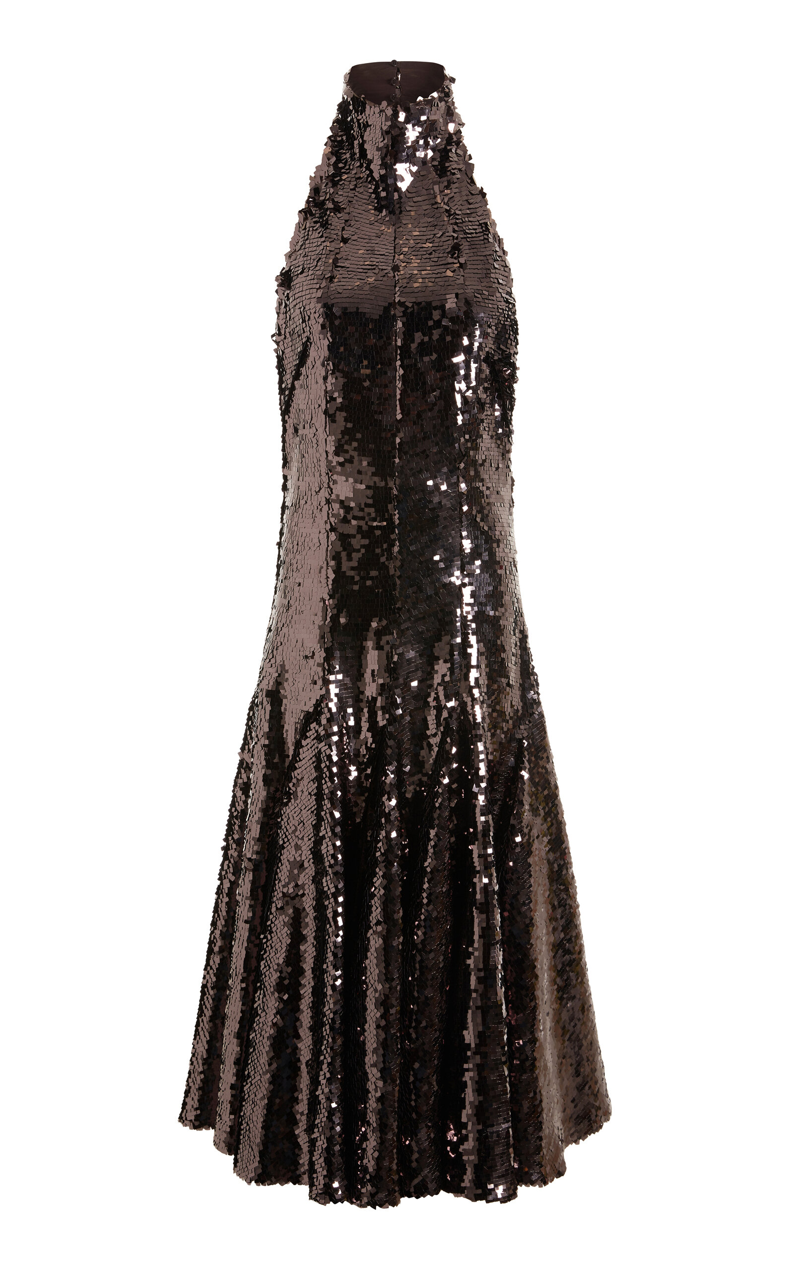 16arlington Mika Sequined Midi Dress In Brown