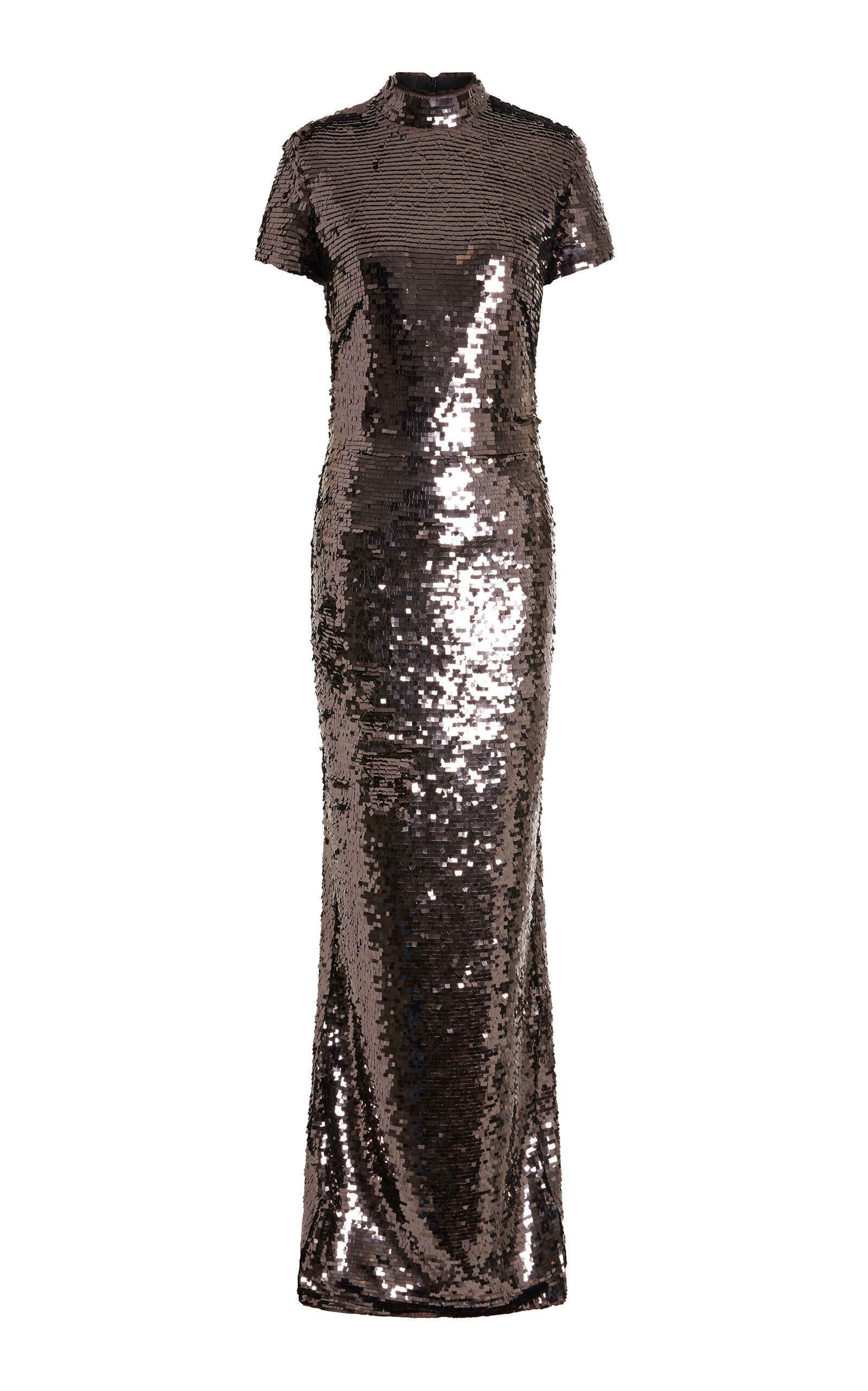 16arlington Otis Sequined Gown In Brown