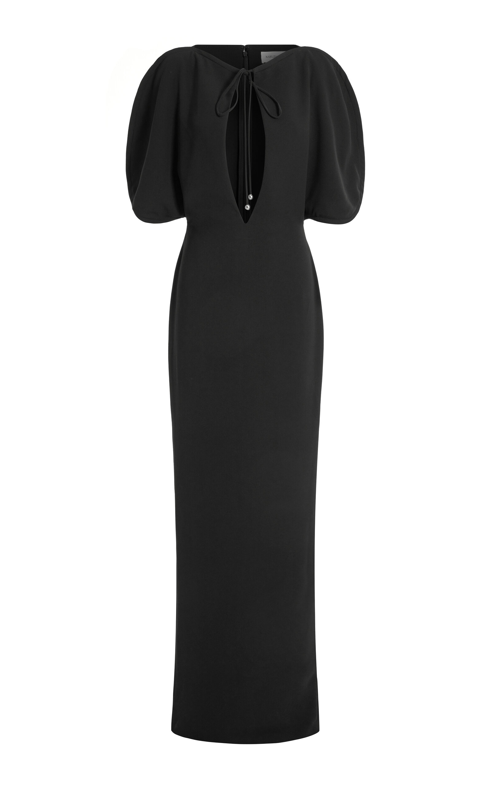 16arlington Sona Crepe Gown In Black
