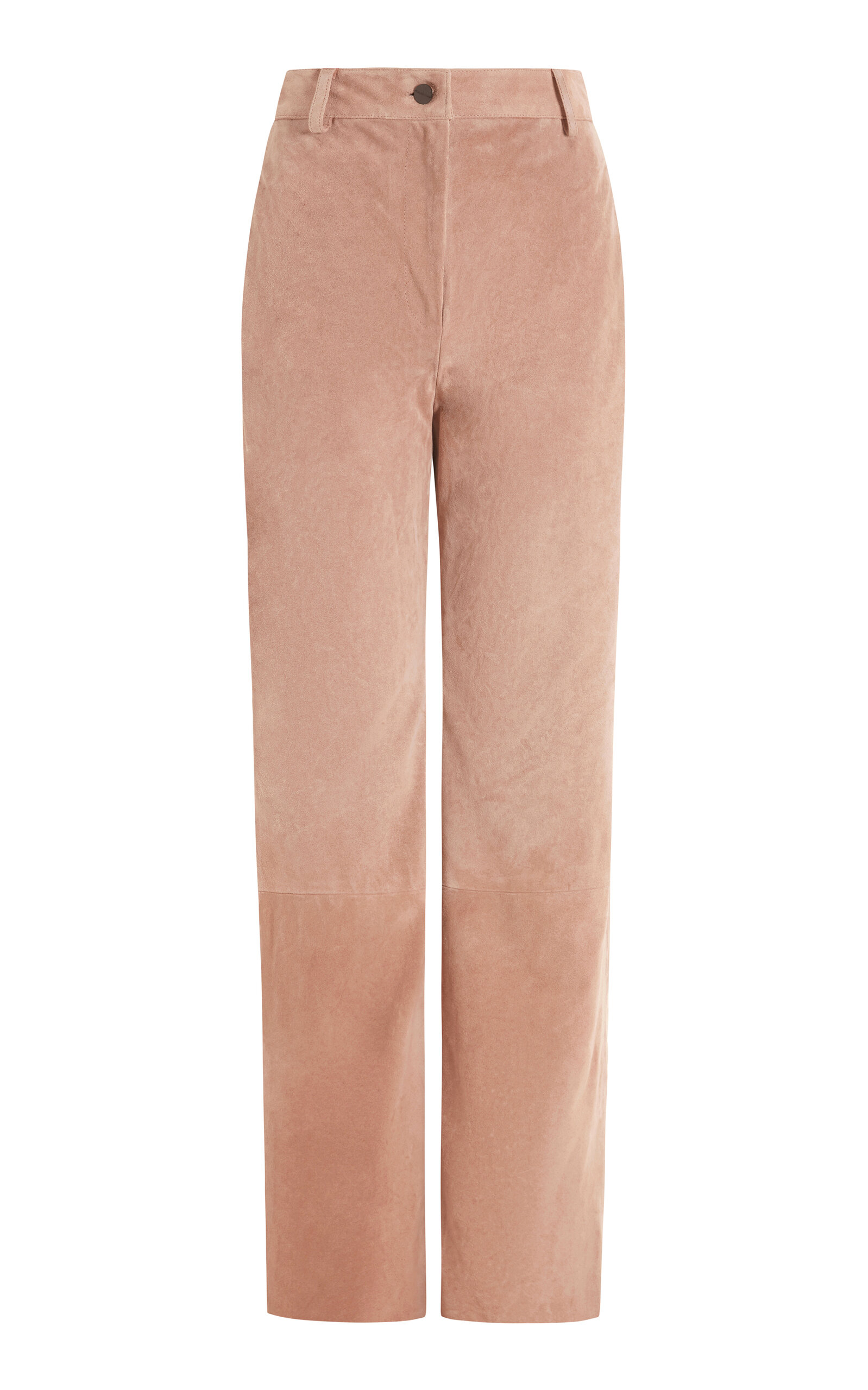 16arlington Junia Mid-rise Suede Pants In Pink