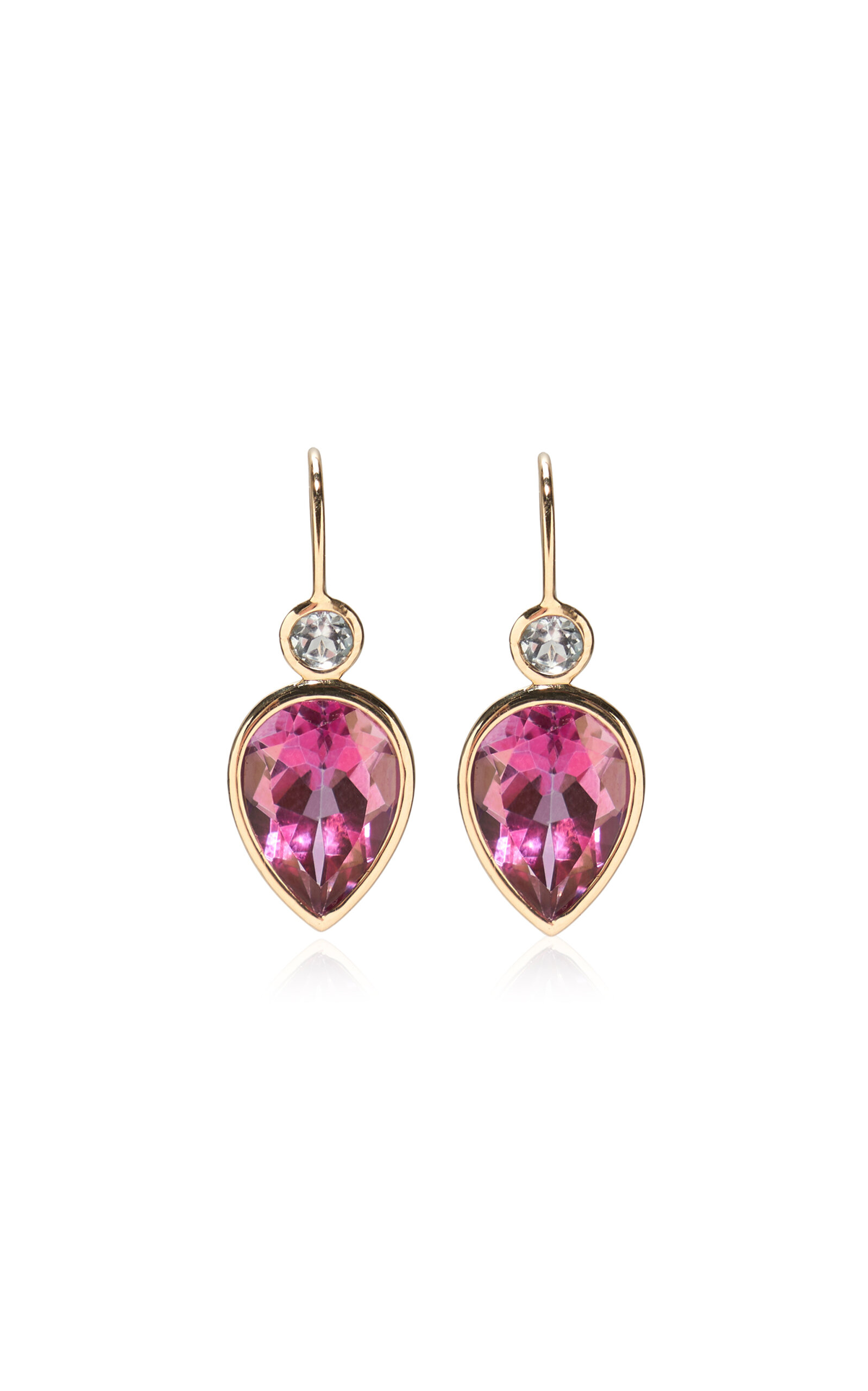 Hera Earrings in Pink Topaz