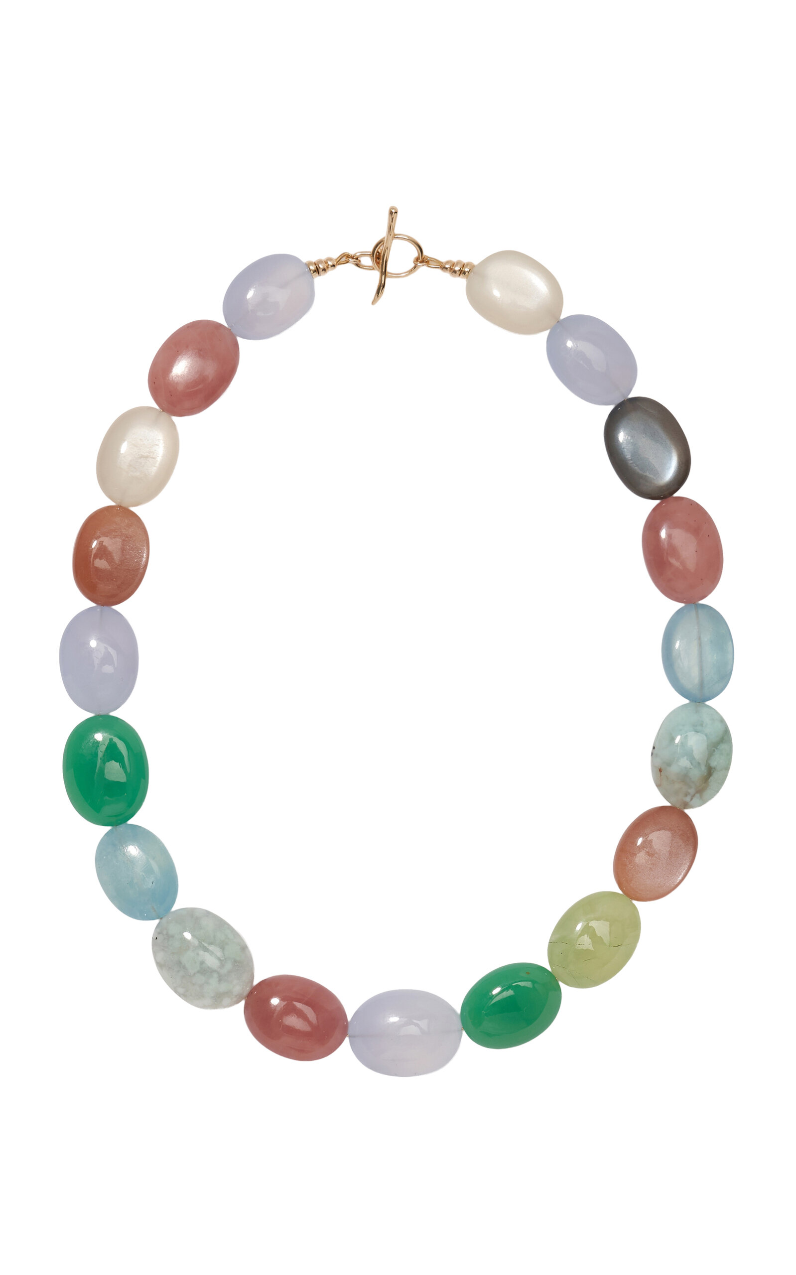 Mixed Gemstone & 14K Gold Necklace