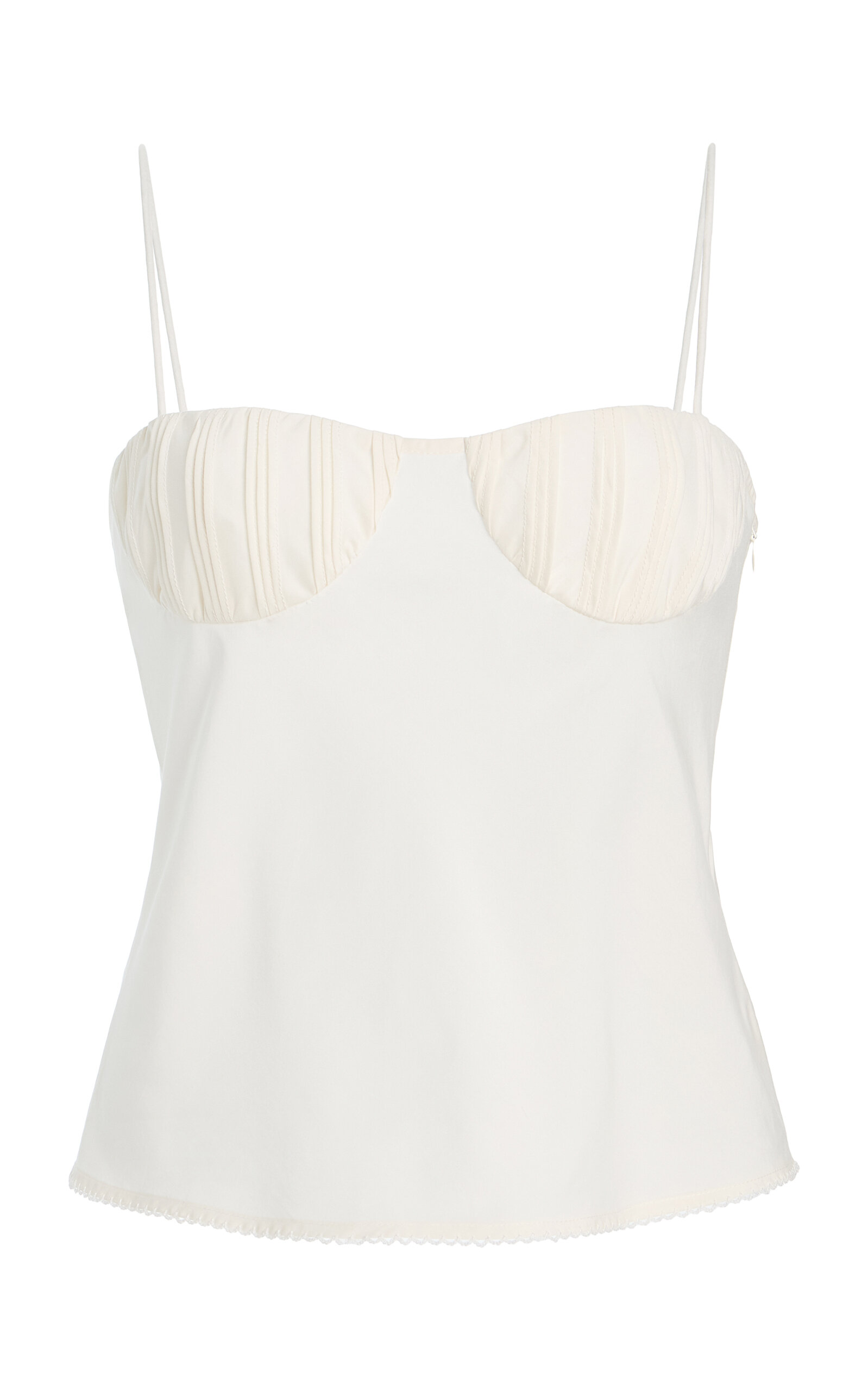 Posse Exclusive Pearl Cotton-Silk Camisole Top