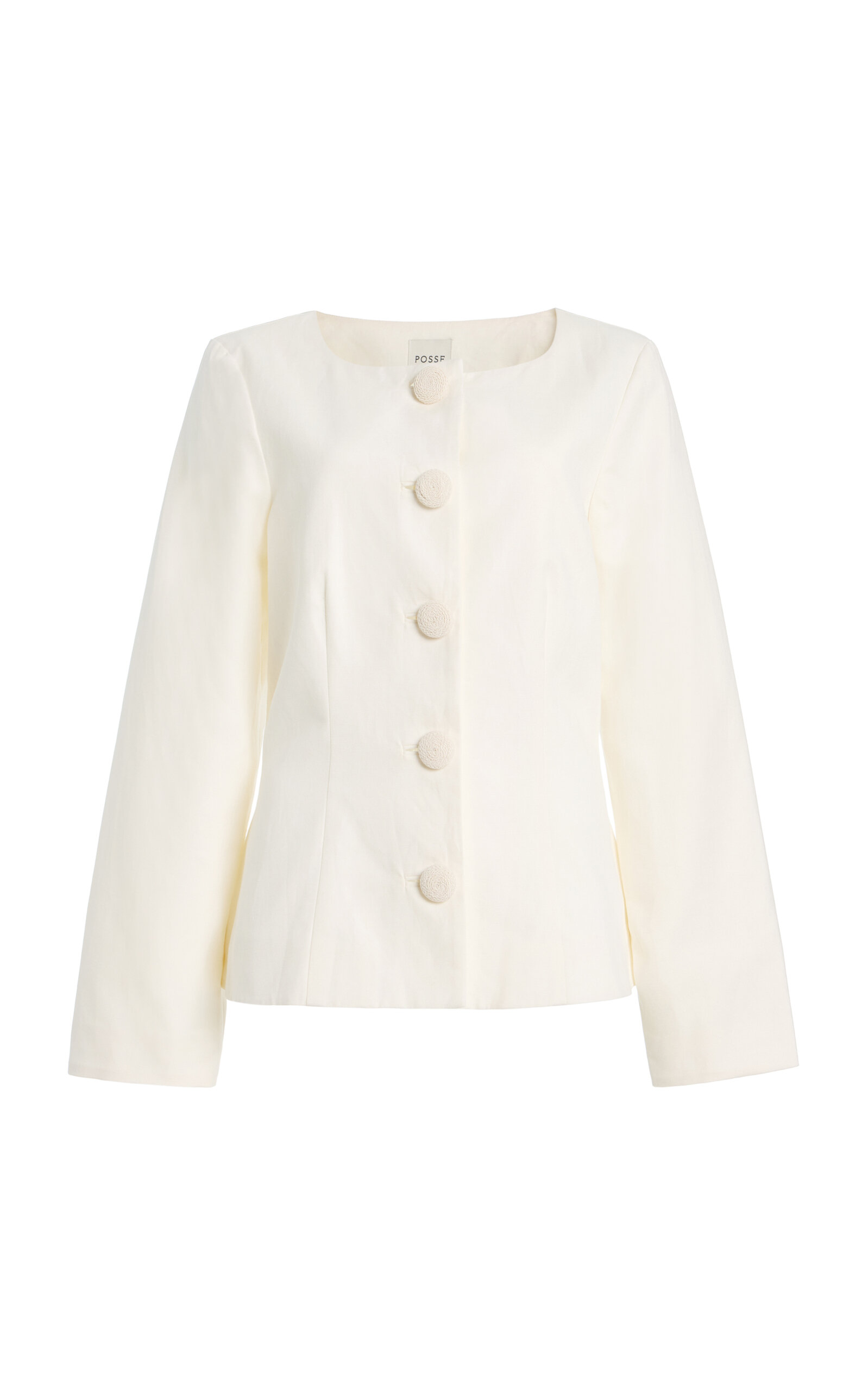 Posse Exclusive Heidi Cotton-linen Jacket In Neutral