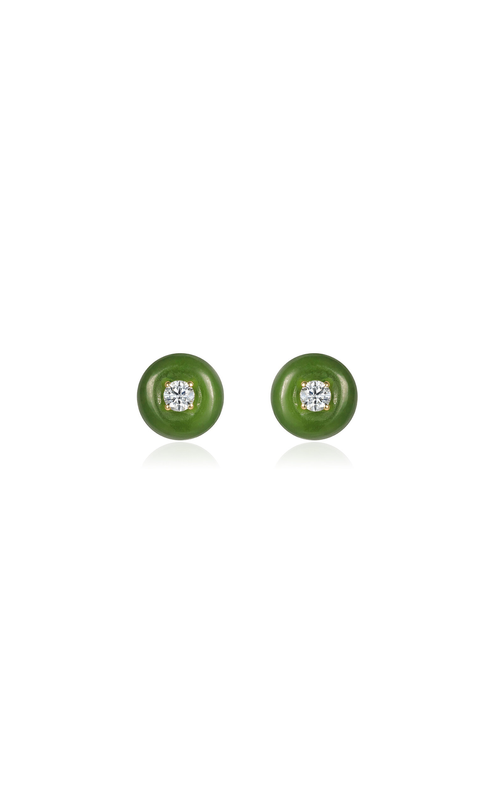 18k Yellow Gold Orbit Medium Studs