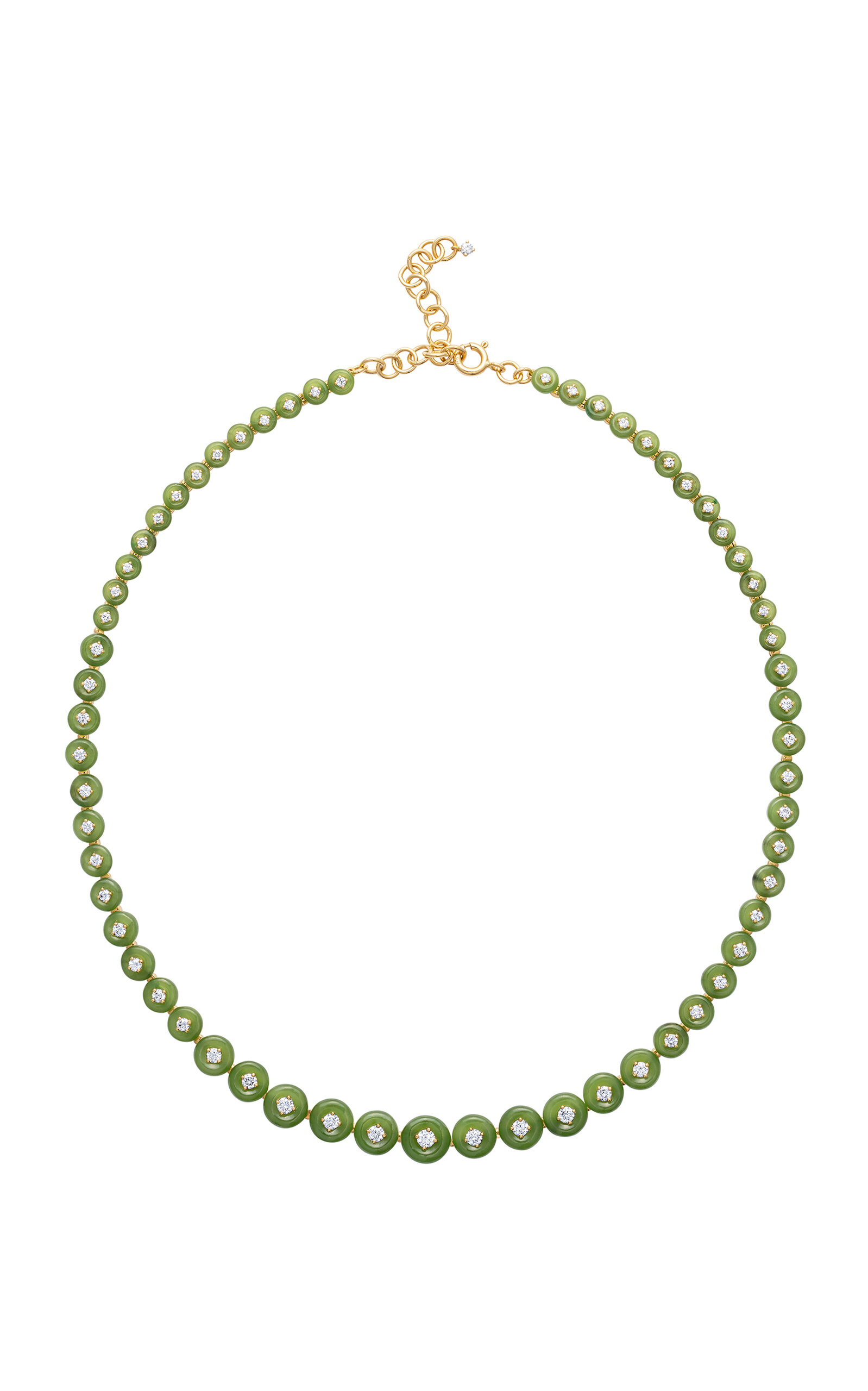 18k Yellow Gold Surrounding Small Necklace